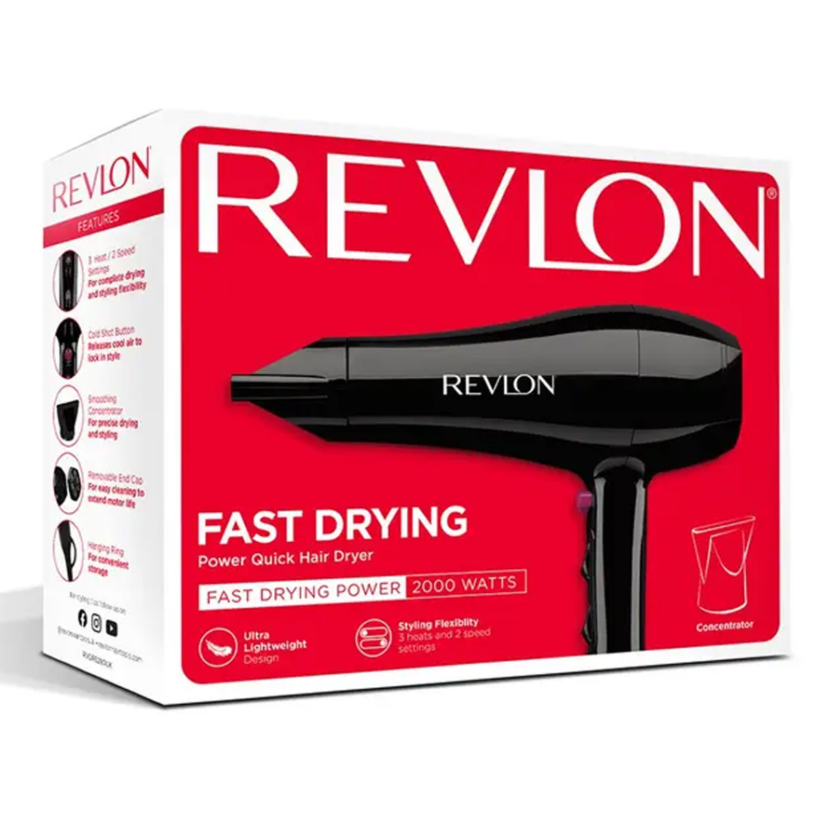 Revlon Hair Dryer, 2000W, RVDR5280ARB