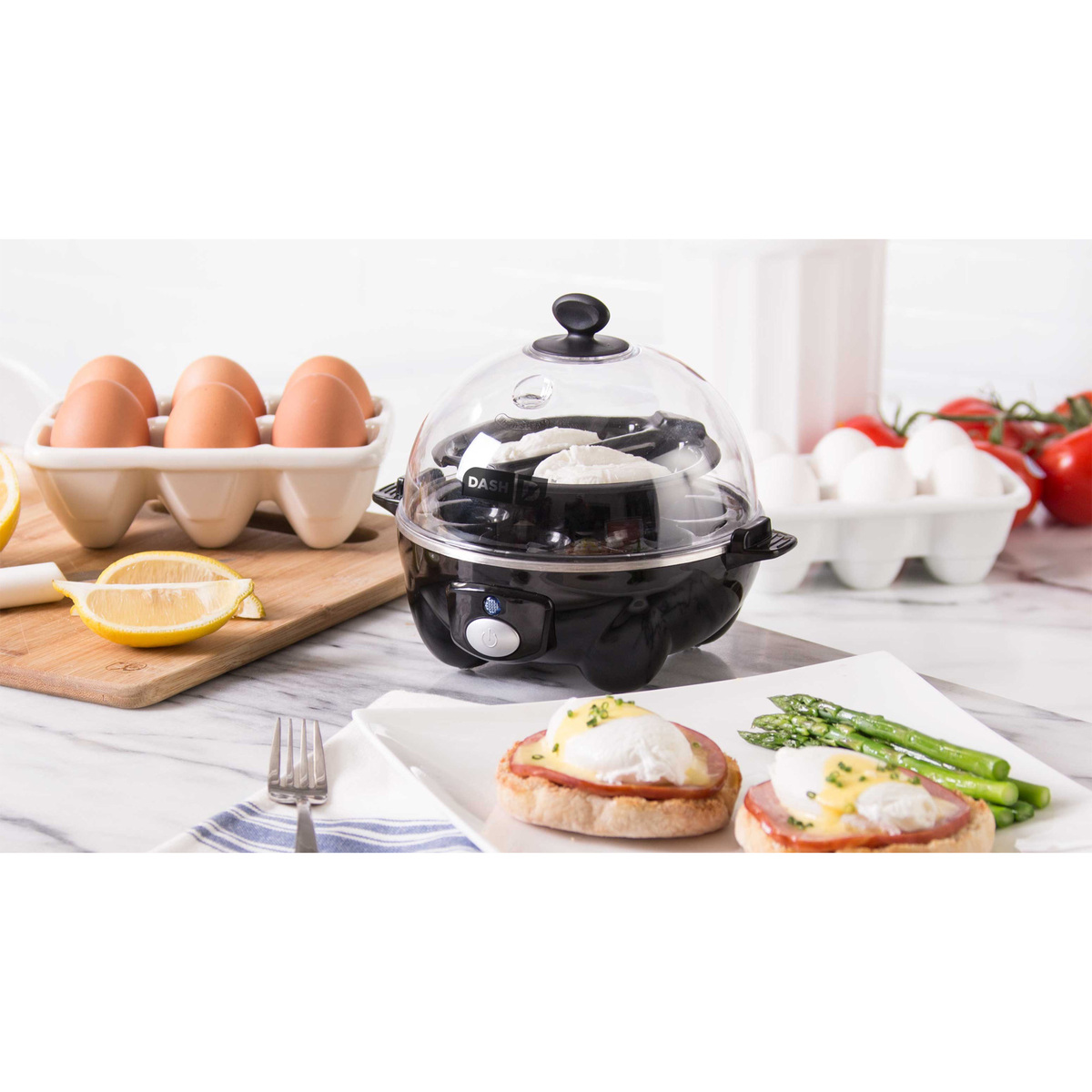 Dash 6 Egg Capacity Electric Egg Cooker Hard Boiled Eggs DEC005BK