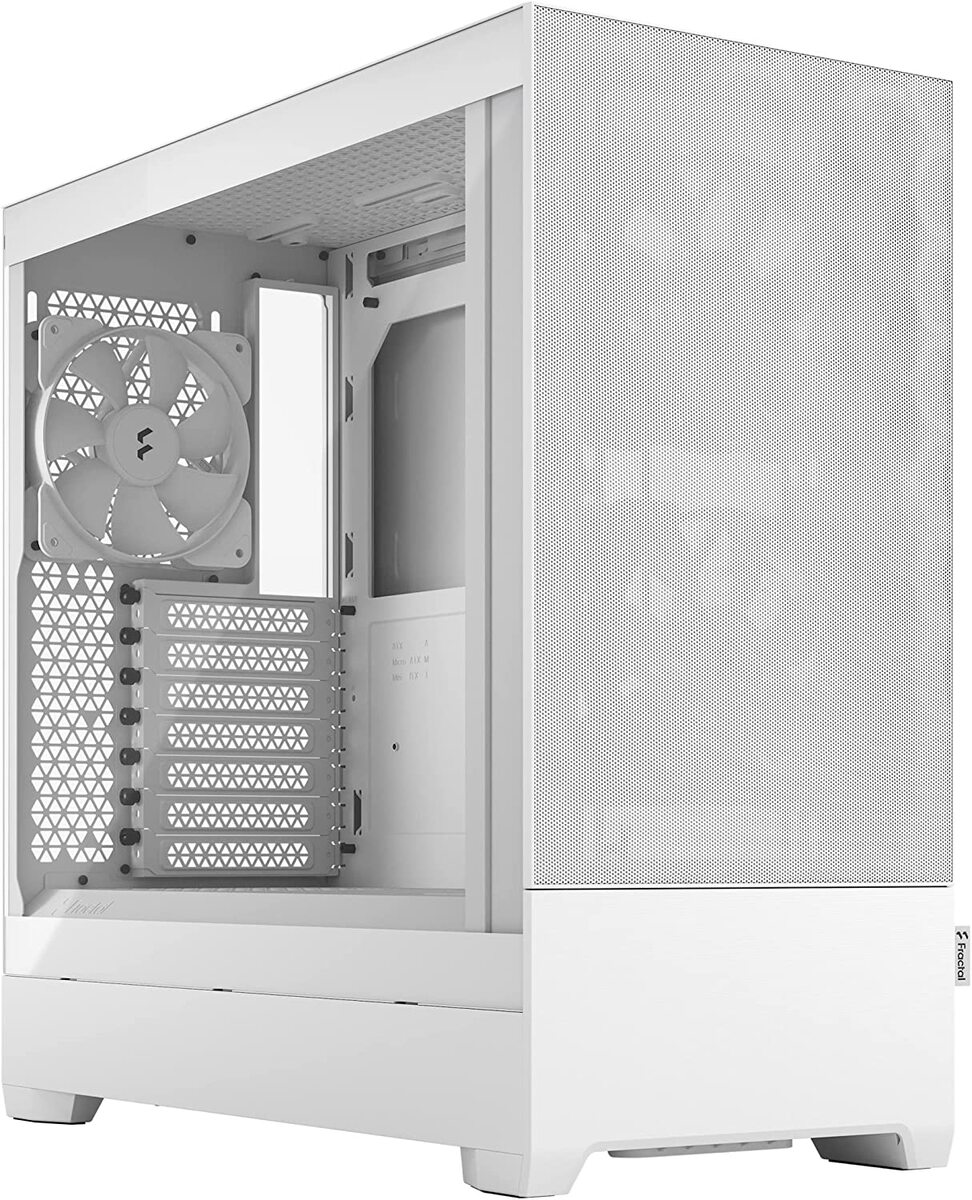 Fractal Design Pop Air White Computer Case Tg Clear Tint Tempered Glass