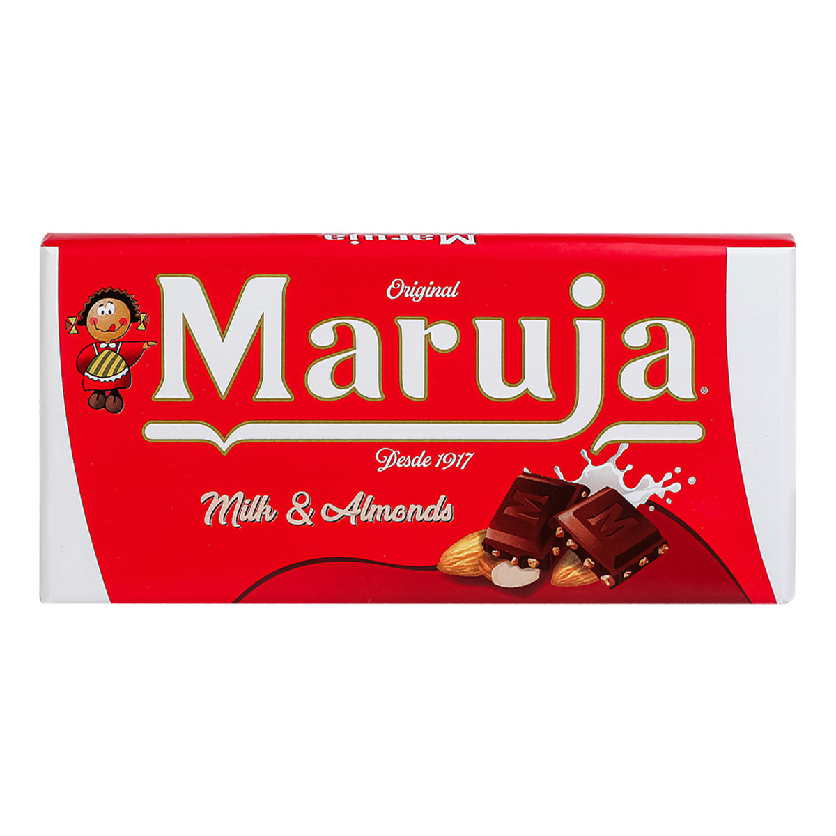 Maruja Compound Chocolate with Milk and Almonds 100g