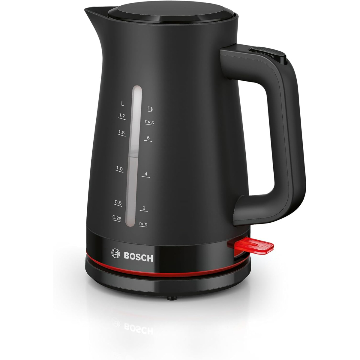 Bosch Cordless Electric Kettle, 1.7L, Black, TWK3M123GB