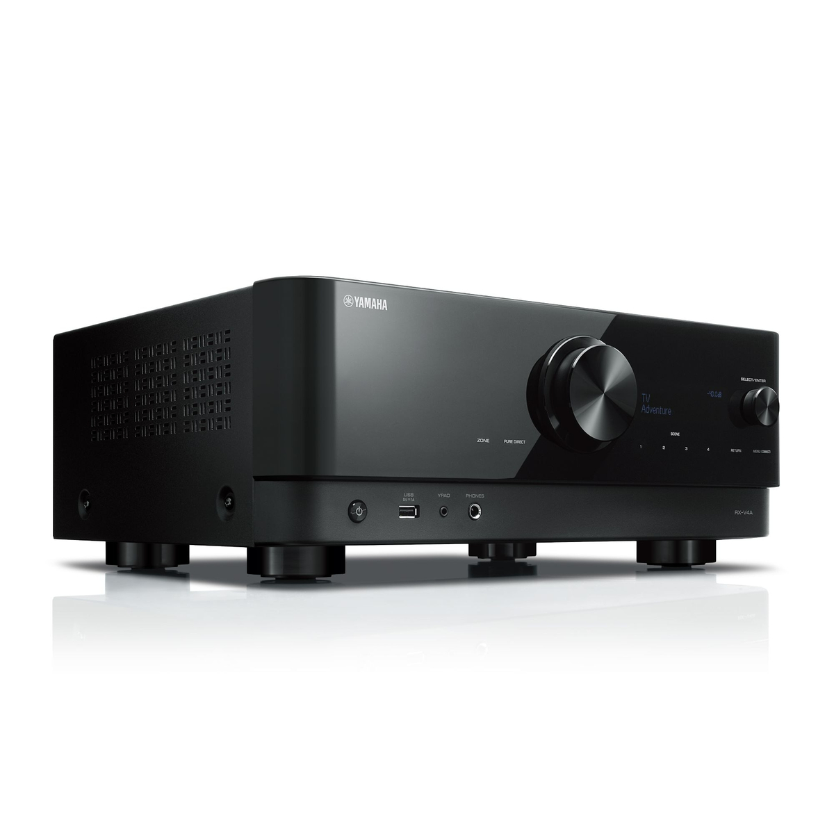 Yamaha 5.2-Channel AV Receiver with 8K HDMI and MusicCast, 80W, RX-V4A