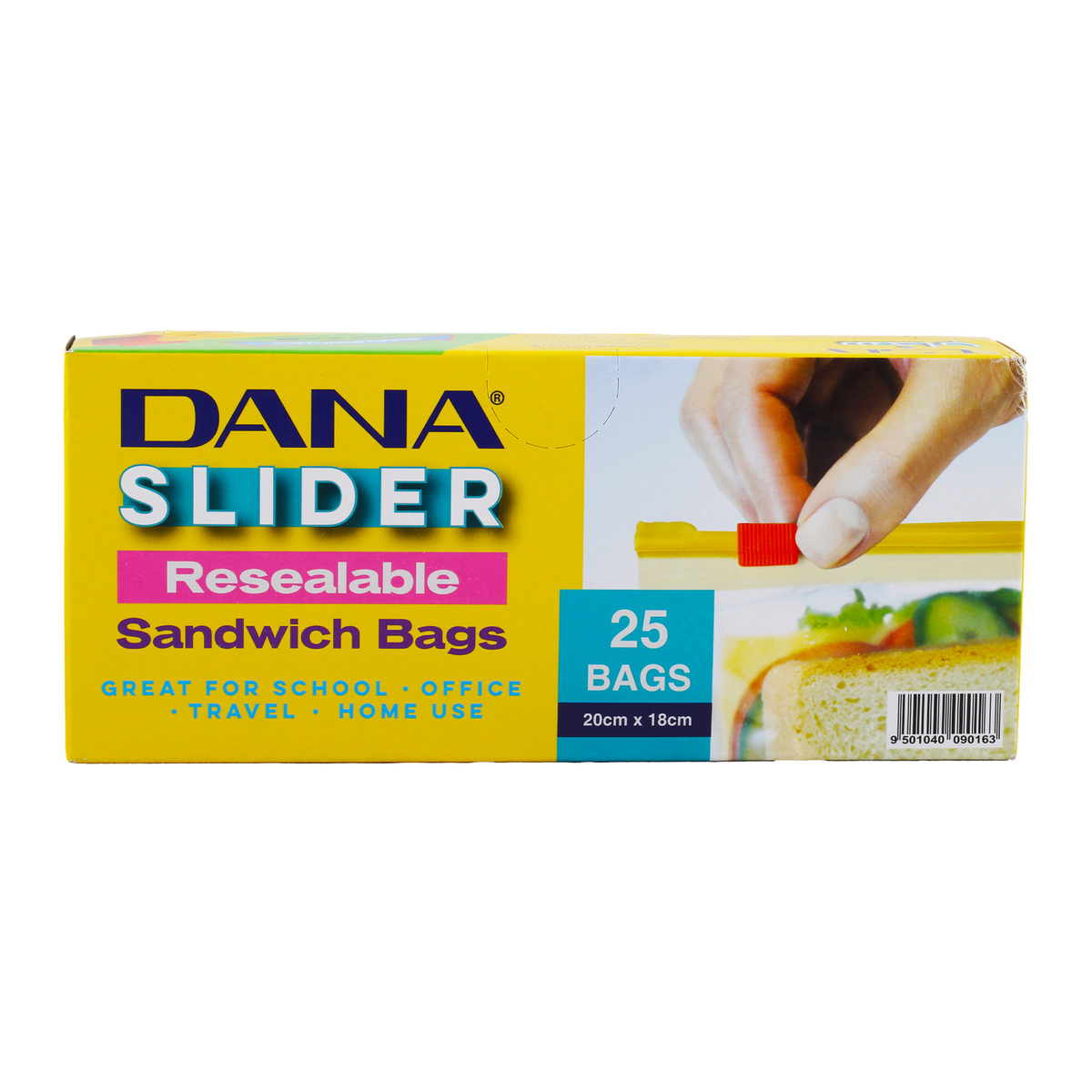 Dana Sandwich Bag With Slider 25 pcs