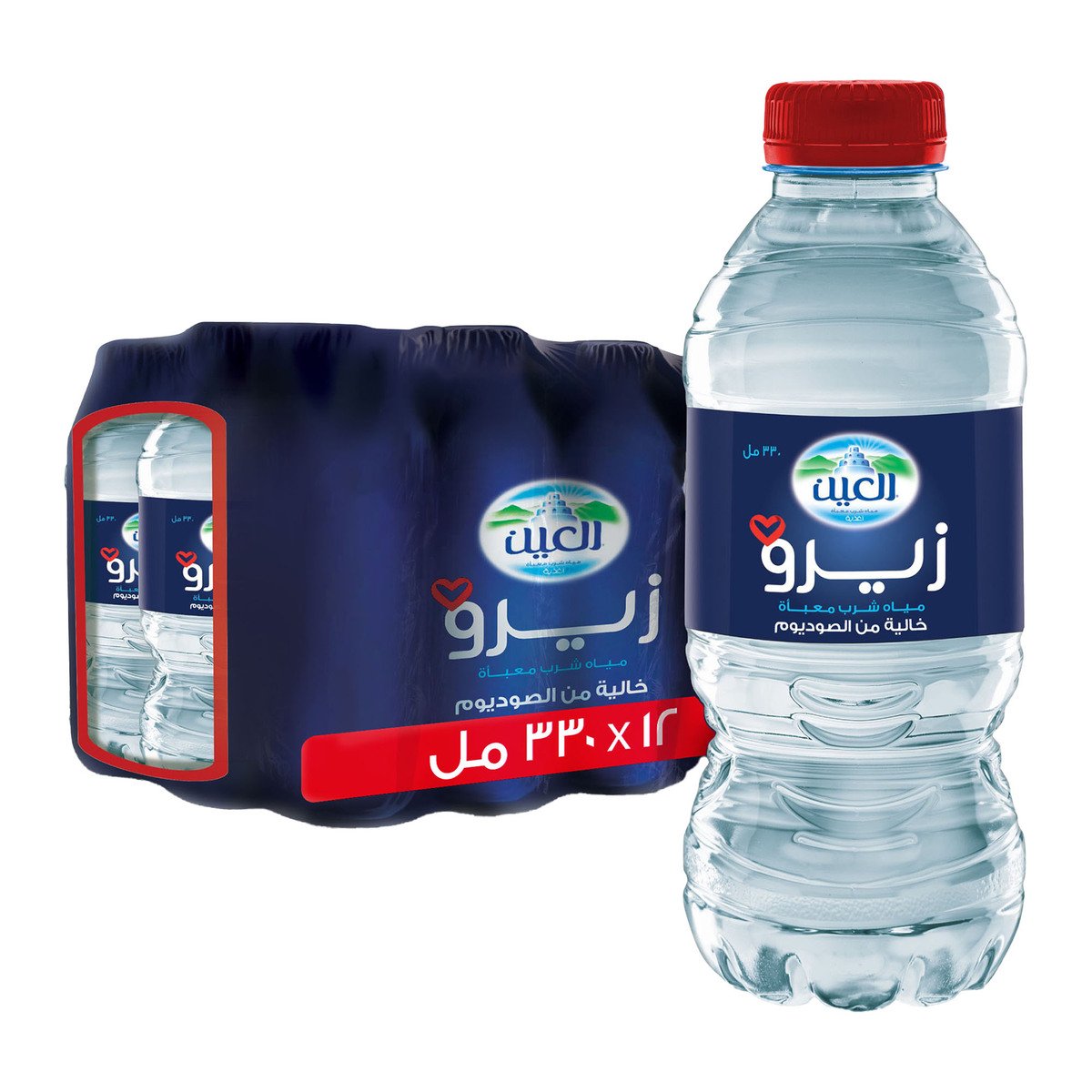 Al Ain Zero Bottled Drinking Water Sodium Free 12 x 200 ml