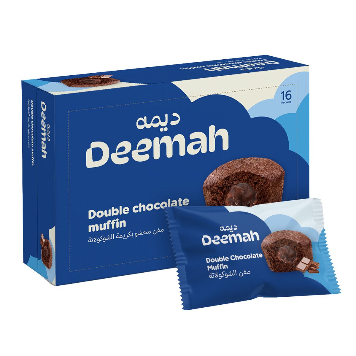 Deemah Double Chocolate Muffin 16 x 27 g