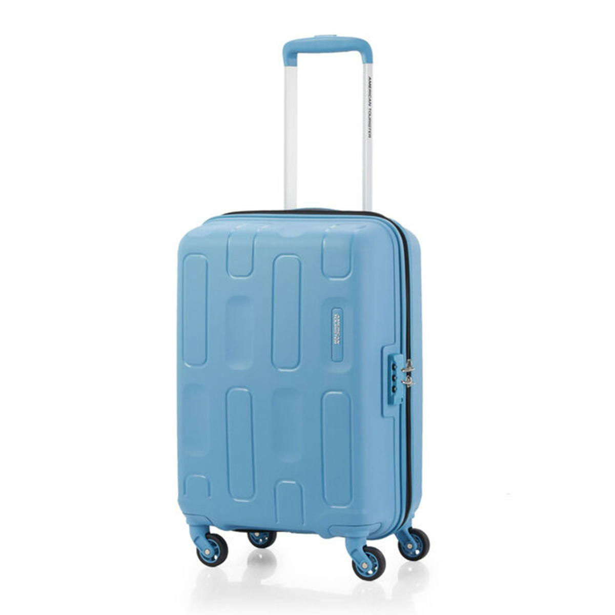 American Tourister Ellipso 4 Spinner Wheel Hard Trolley, 55 cm, Blue