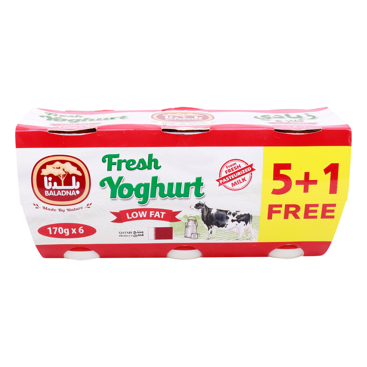 Baladna Low Fat Fresh Yoghurt 6 x 170 g