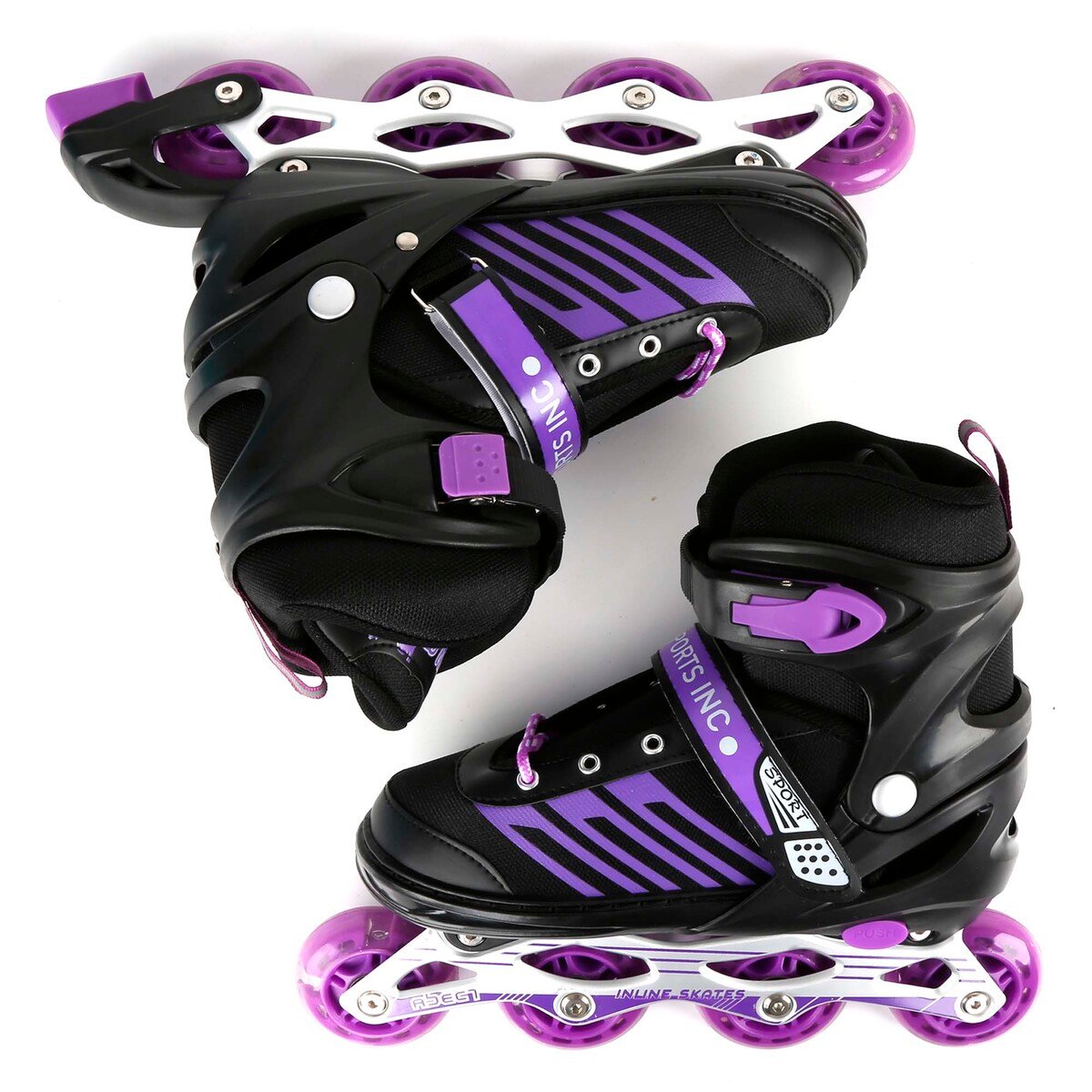 Sports Inc Inline Skating Shoe, 151, Black/Purple, Size: 39-43