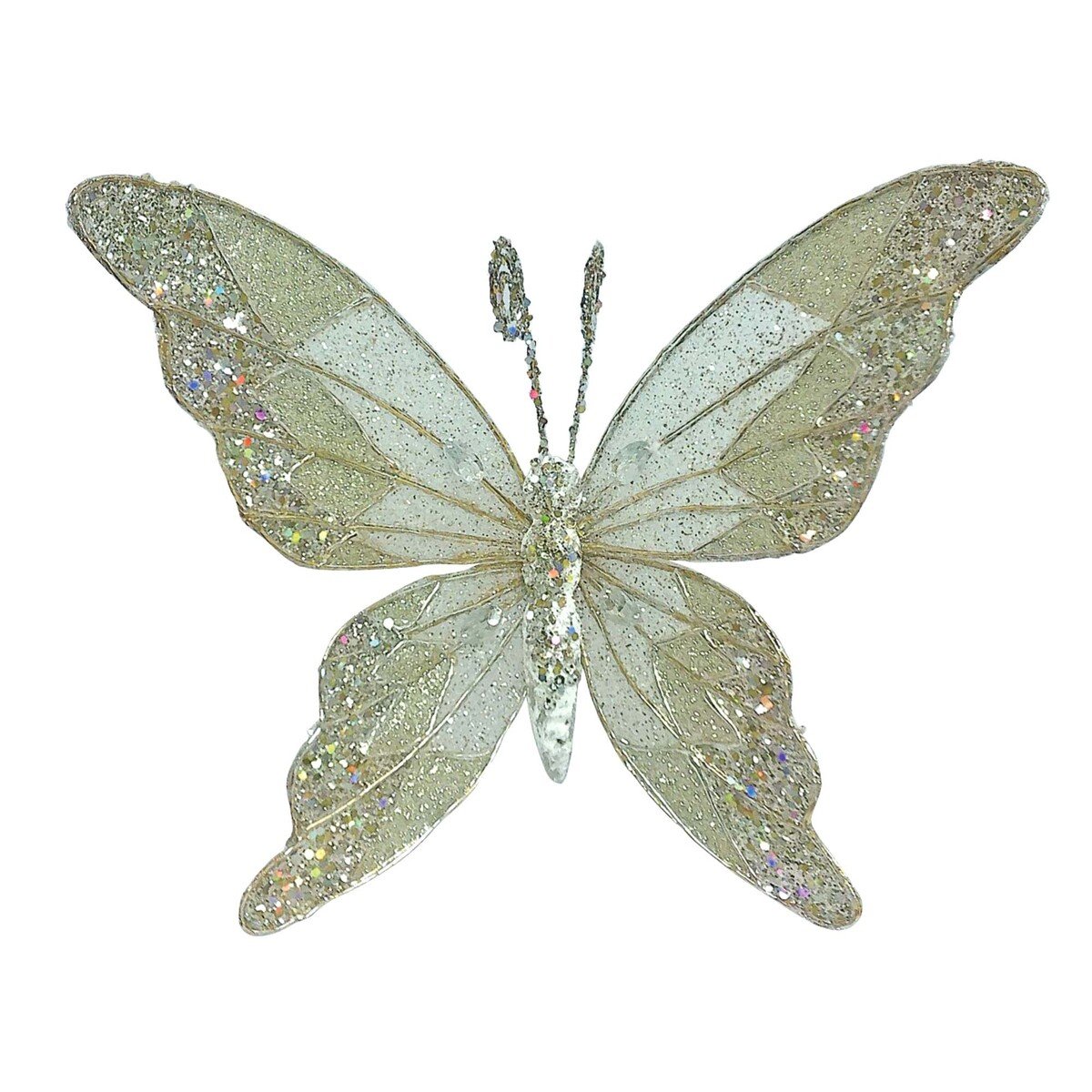 Party Fusion Xmas Decoration Geomet Butterfly AM7842/V Assorted