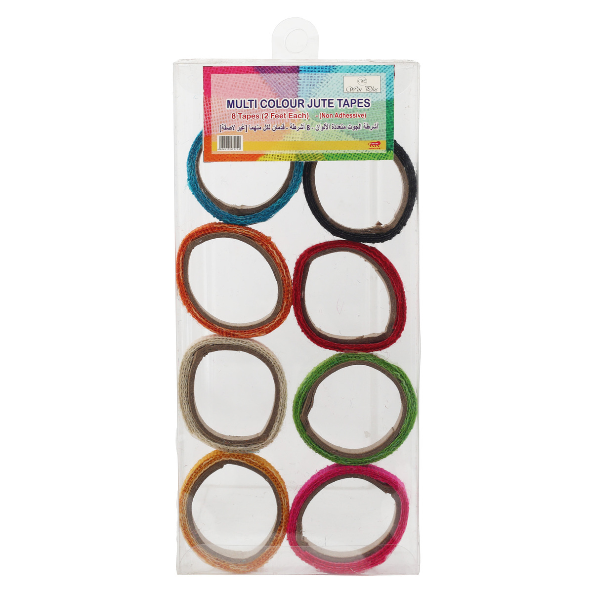 Win Plus Color Jute Tape - 2ft EX222 8pcs