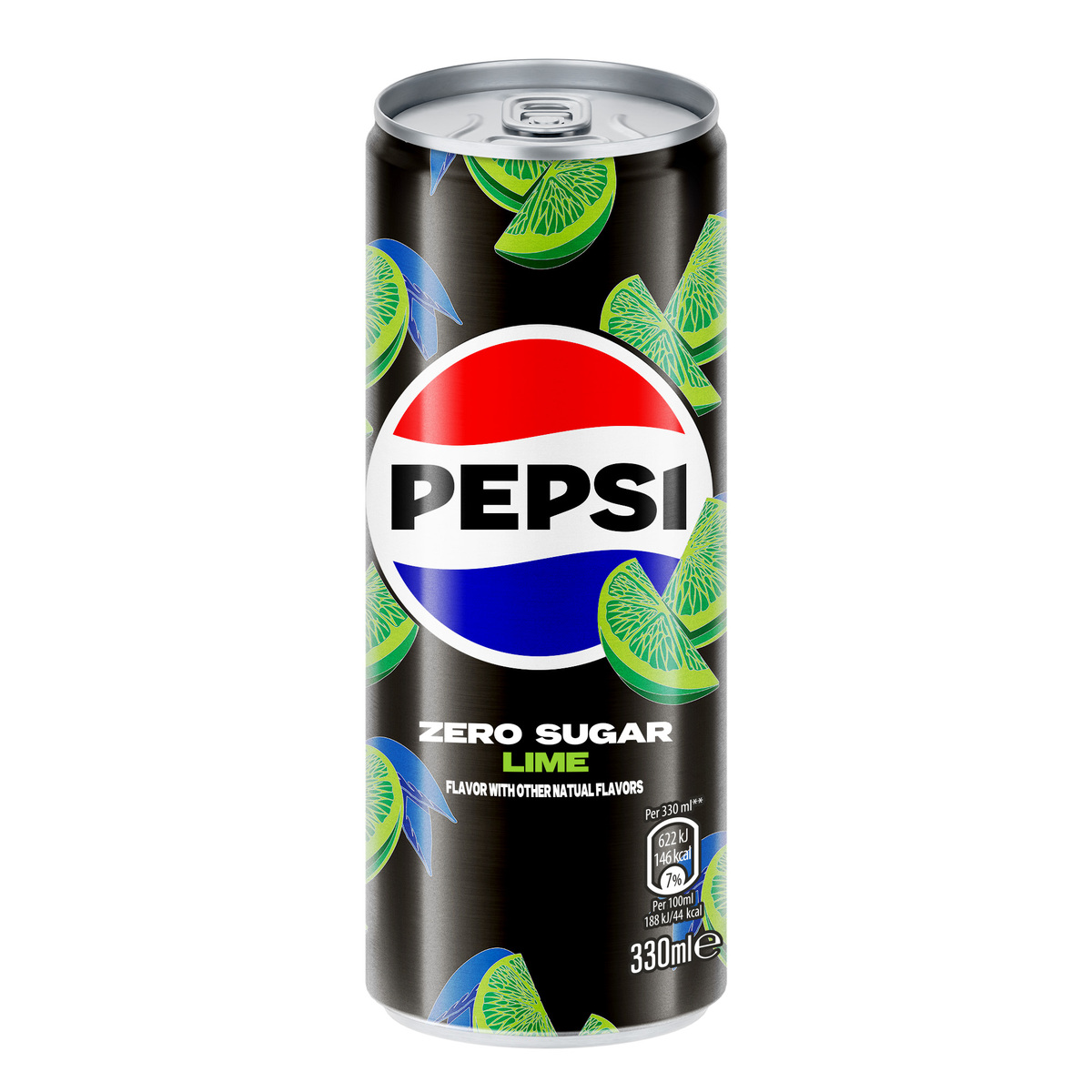 Pepsi Zero Lime Can Cola Beverage 6 x 330 ml