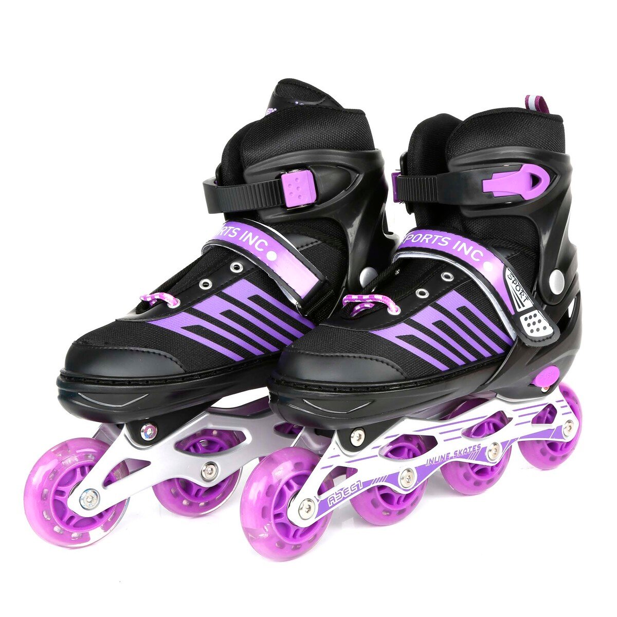 Sports Inc Inline Skating Shoe, 151, Black/Purple, Size: 39-43