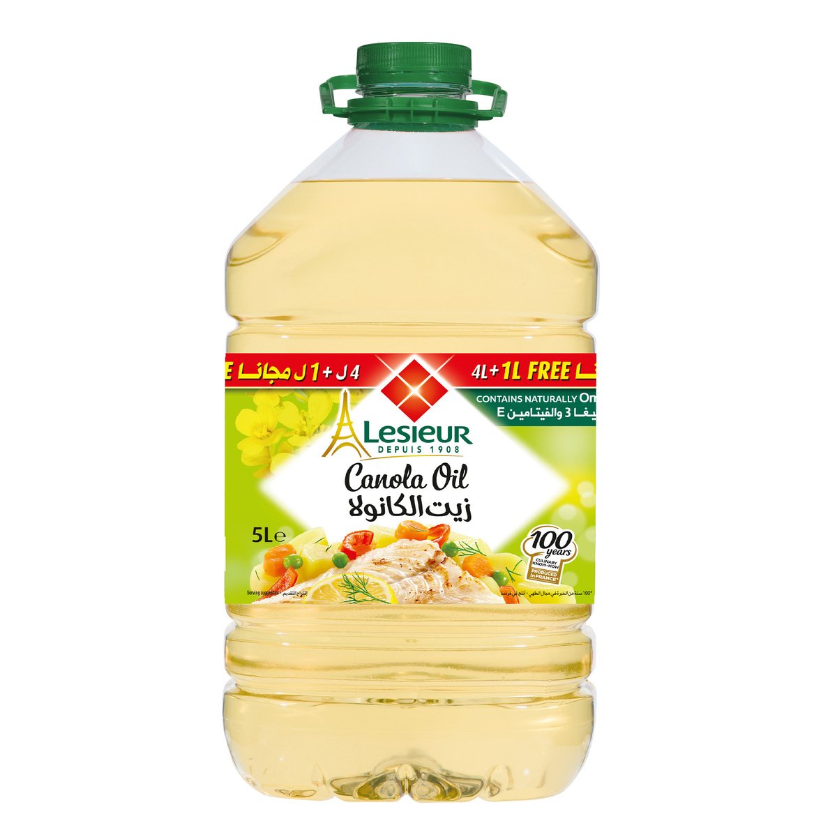 Lesieur Canola Oil 4 Litres + 1 Litre