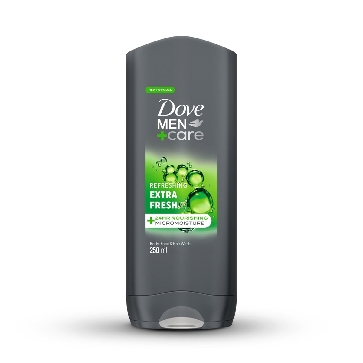 Dove Men+Care Refreshing Extra Fresh with 24H Nourishing Micromoisture Technology For Body, Face & Hair Wash 250 ml