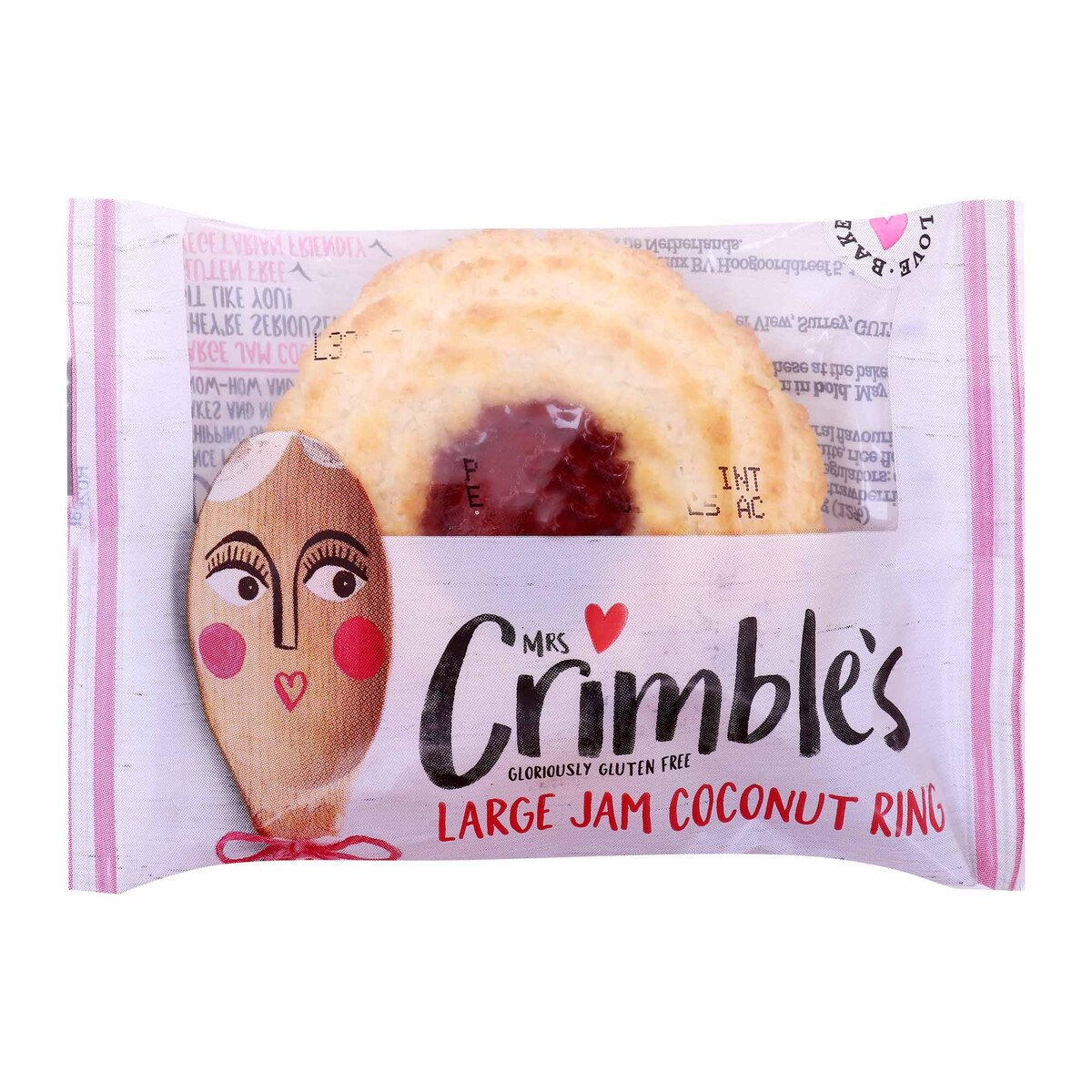 Crimbles Large Jam Coconut Ring 40 g