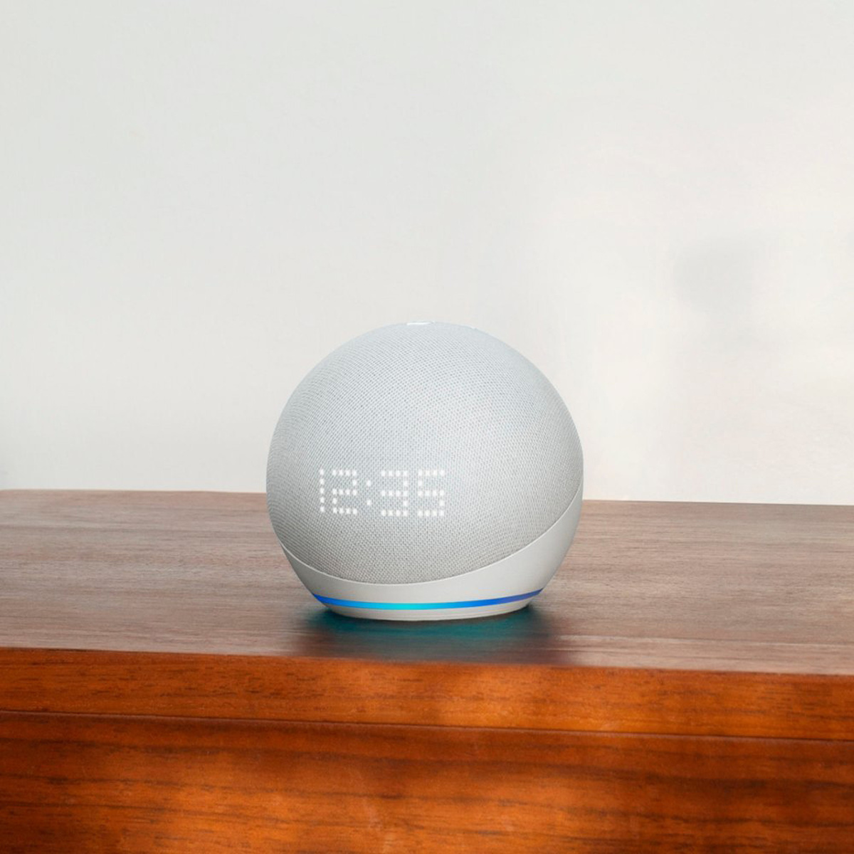 Dot (5th Gen 2022) - Smart Speaker with Clock and Alexa - Glacier White 