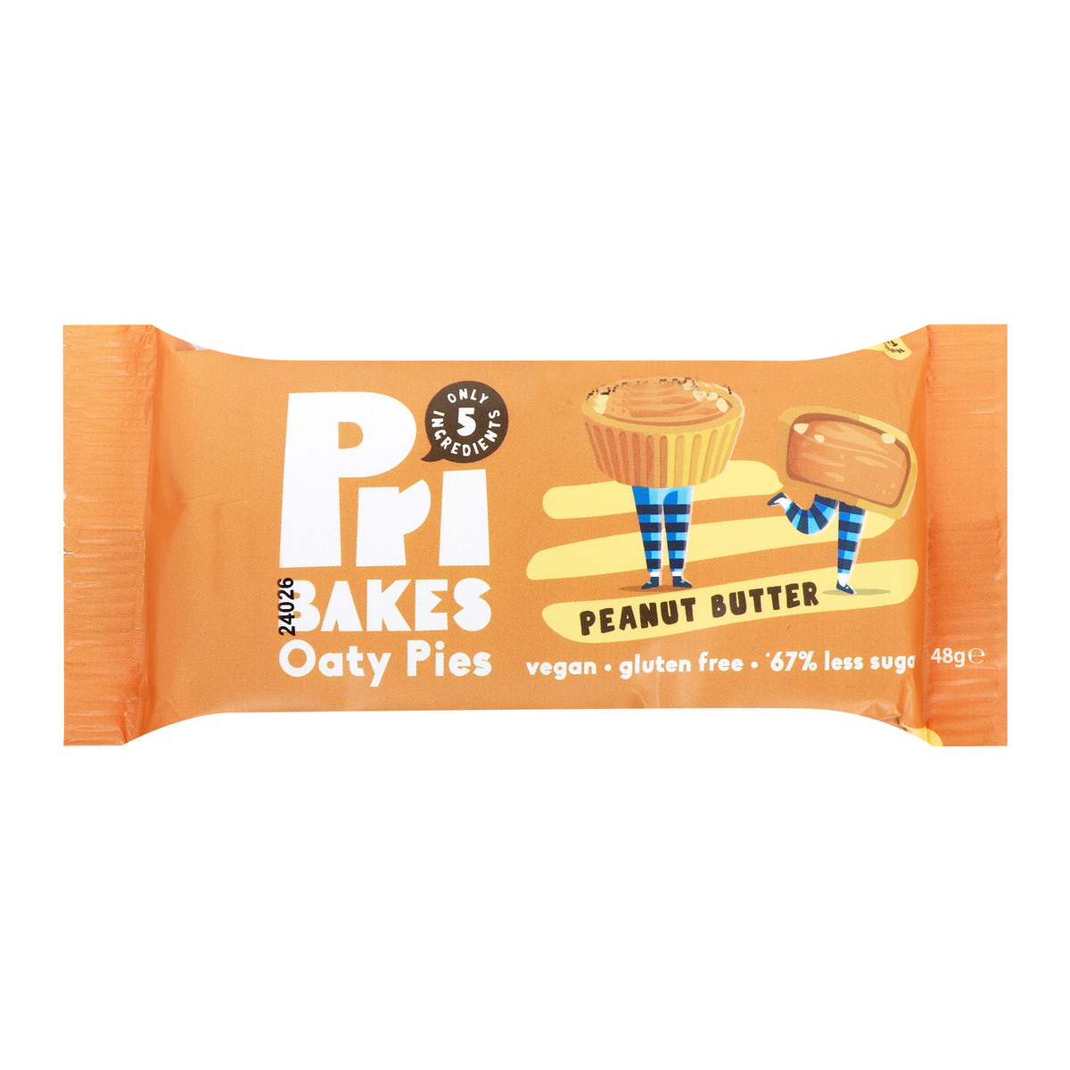 Pri Bakes Oat Pies Peanut Butter 48g