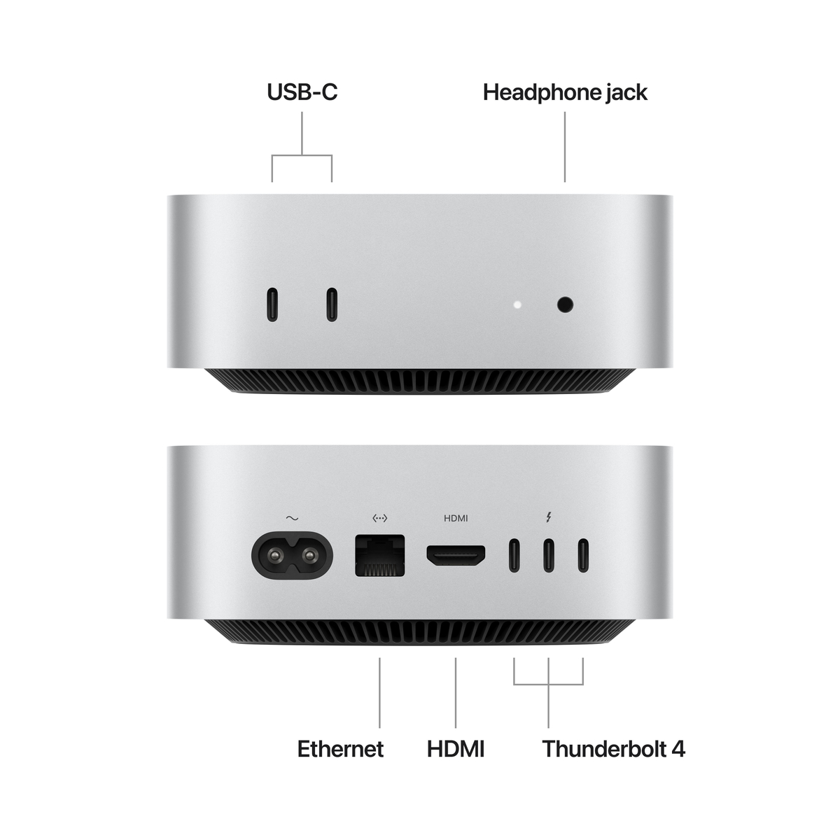 Apple Mac mini, M4 chip with 10‑core CPU and 10‑core GPU, 16 GB, 256 GB SSD