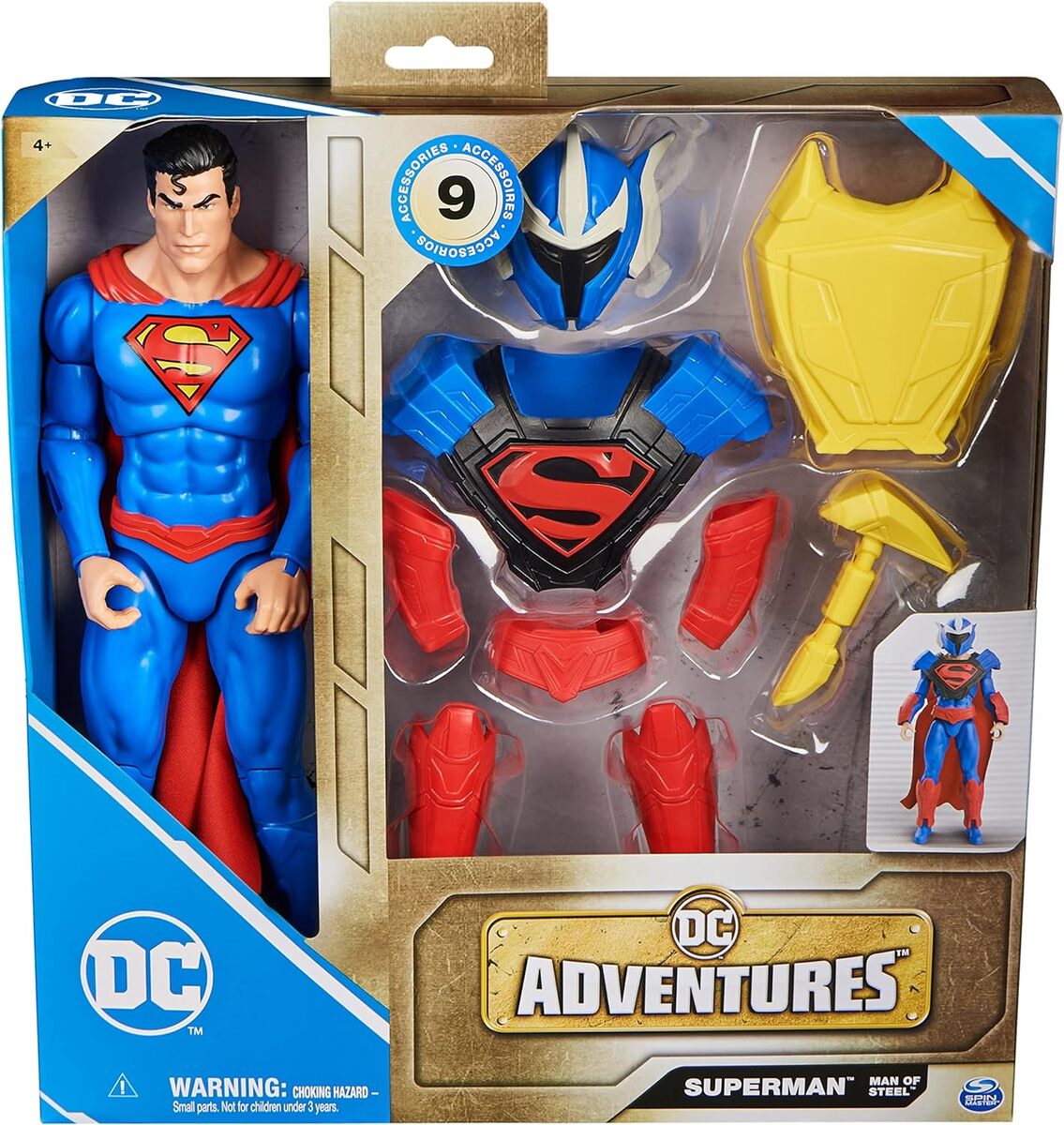 DC Superman Man of Steel Action Figure with Accessories, 30.48 cm, 6067957