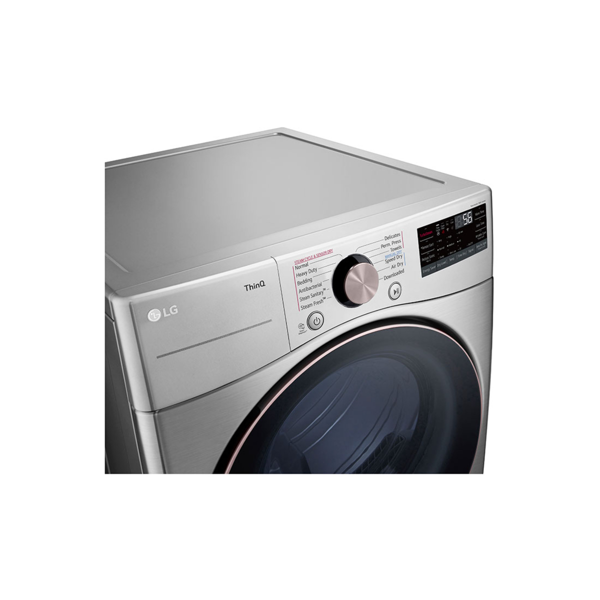 LG Dual Inverter Dryer, 16 kg, Stainless Silver, RH16U8EVCW