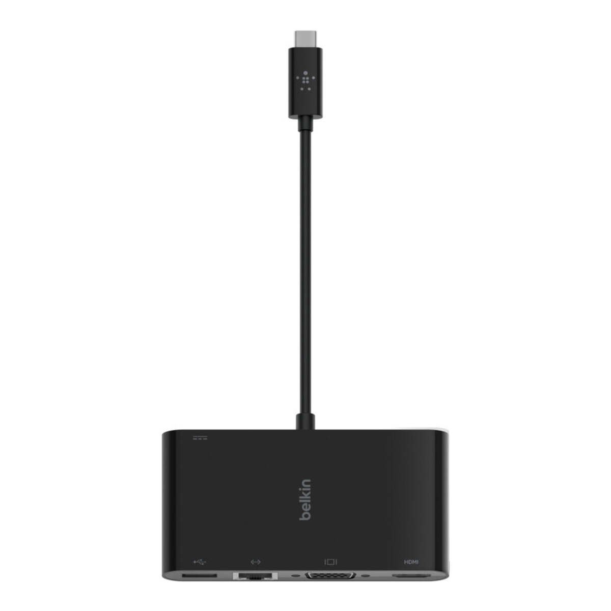 Belkin Usb-c To Hdmi, Vga, Usb-a And Gigabit Ethernet - Black