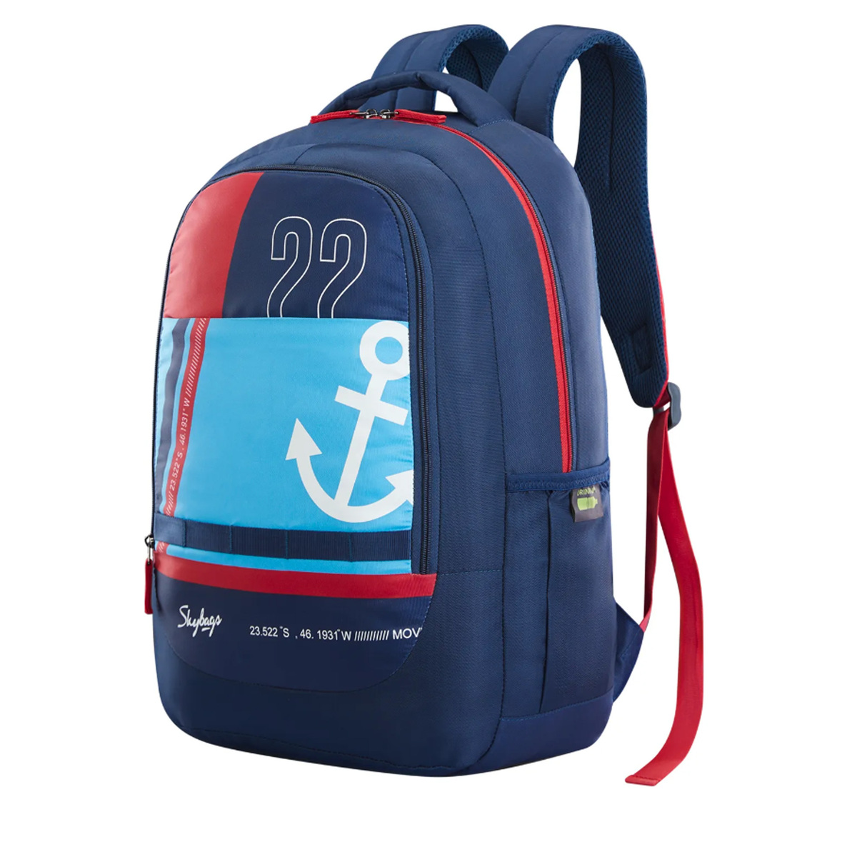 Skybags School Backpack BFF1 18.5" Blue