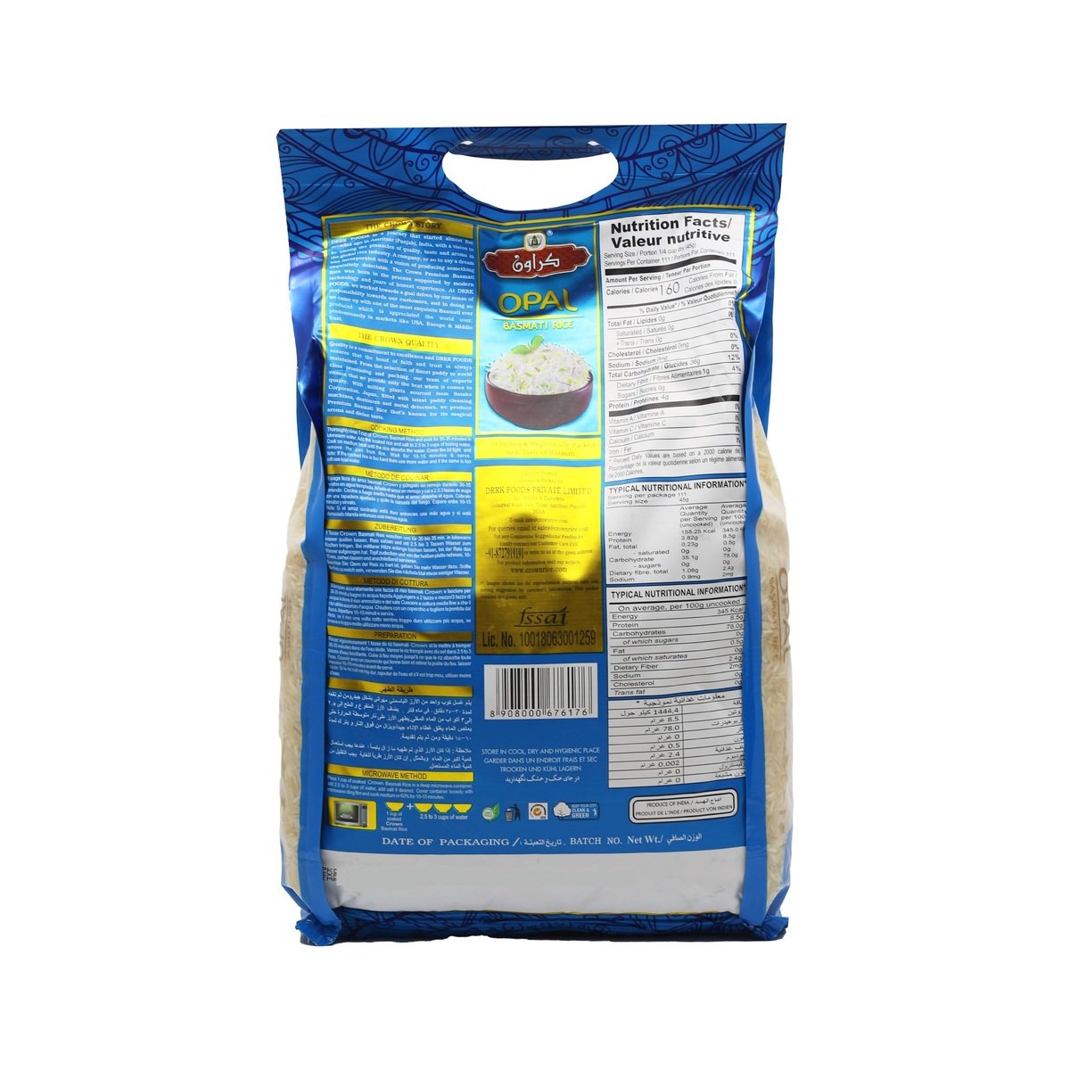 Crown Opal Basmati Rice 5 kg