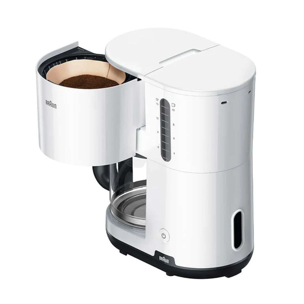 Braun Coffee Maker, 1000W, White, KF1100WH