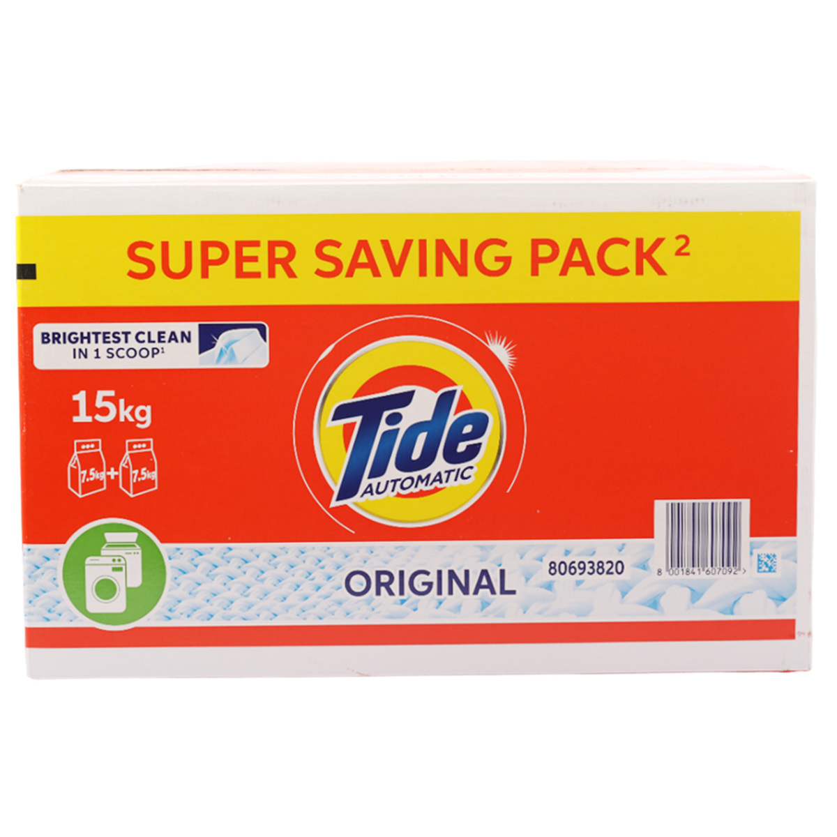 Tide Original Front Load Washing Powder Value Pack 2 x 7.5 kg