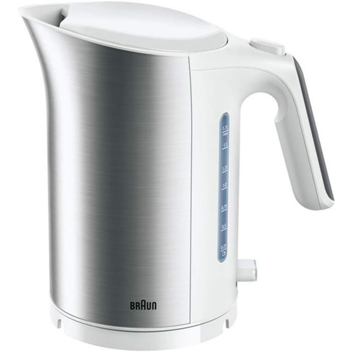 Braun Stainless Steel Electric Kettle, 1.7L, 3000W, White, WK5110WH