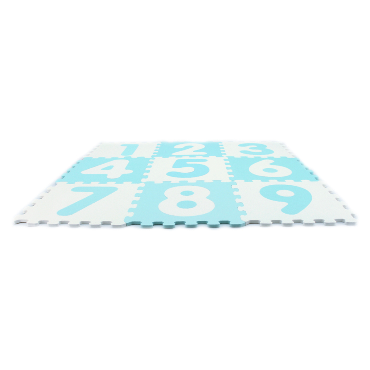 Sunta Puzzle Mat, Pack of 9, White/Blue, 1001/9B3(AB)WH/BE