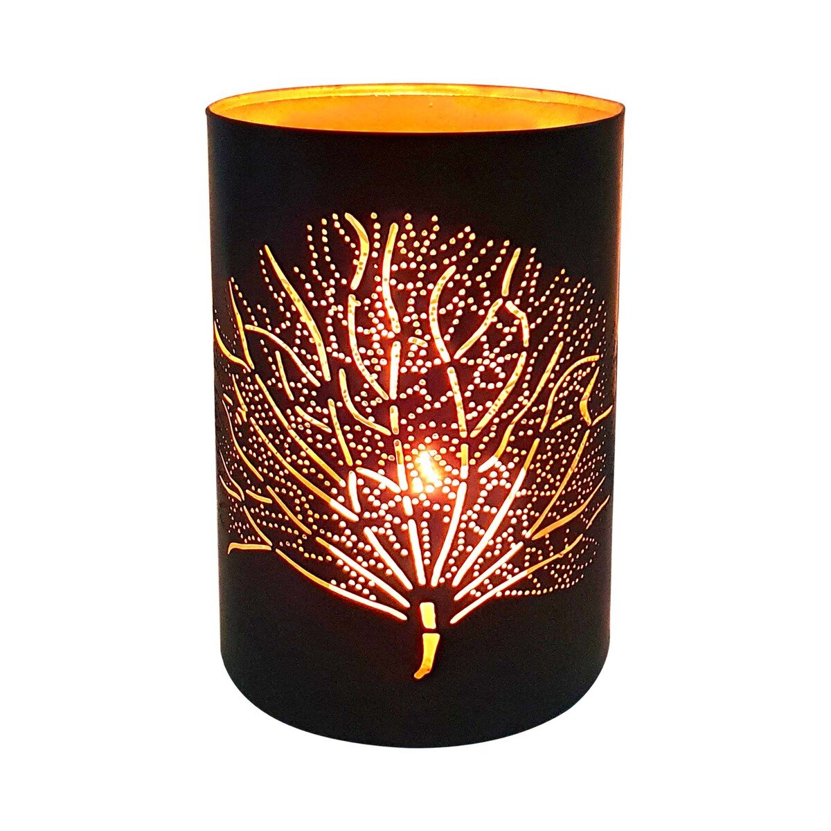 Maple Leaf Tea Candle Holder Lantern ISD51 Assorted