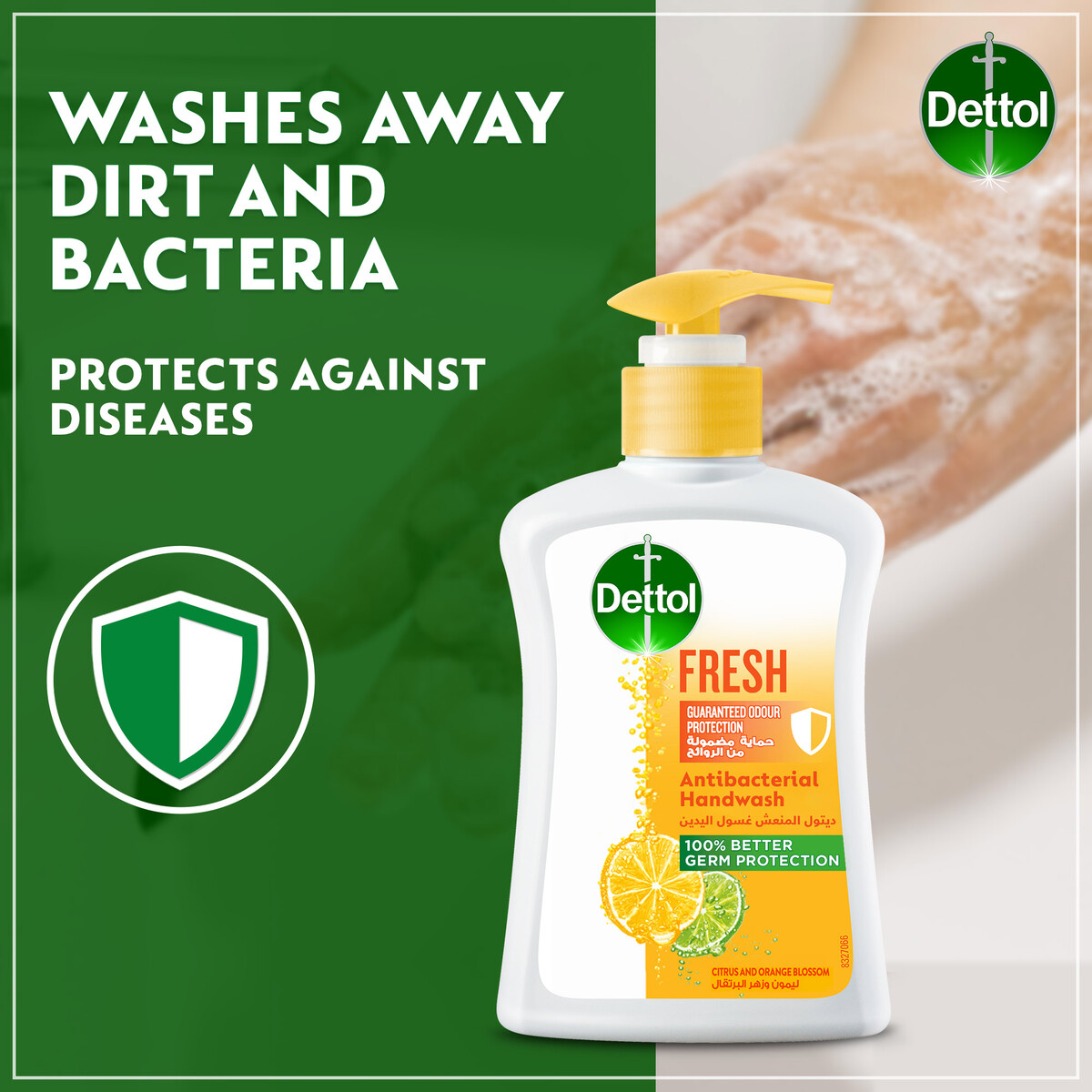 Dettol Anti-Bacterial Hand Wash Fresh Value Pack 2 x 200 ml