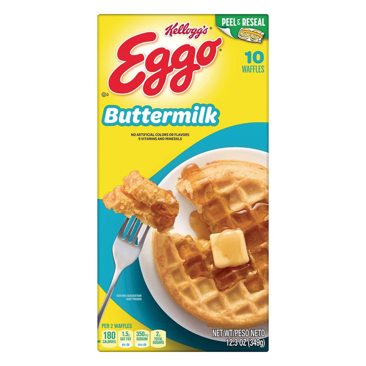 Kellogg's Eggo Buttermilk Waffles 10pcs 349 g