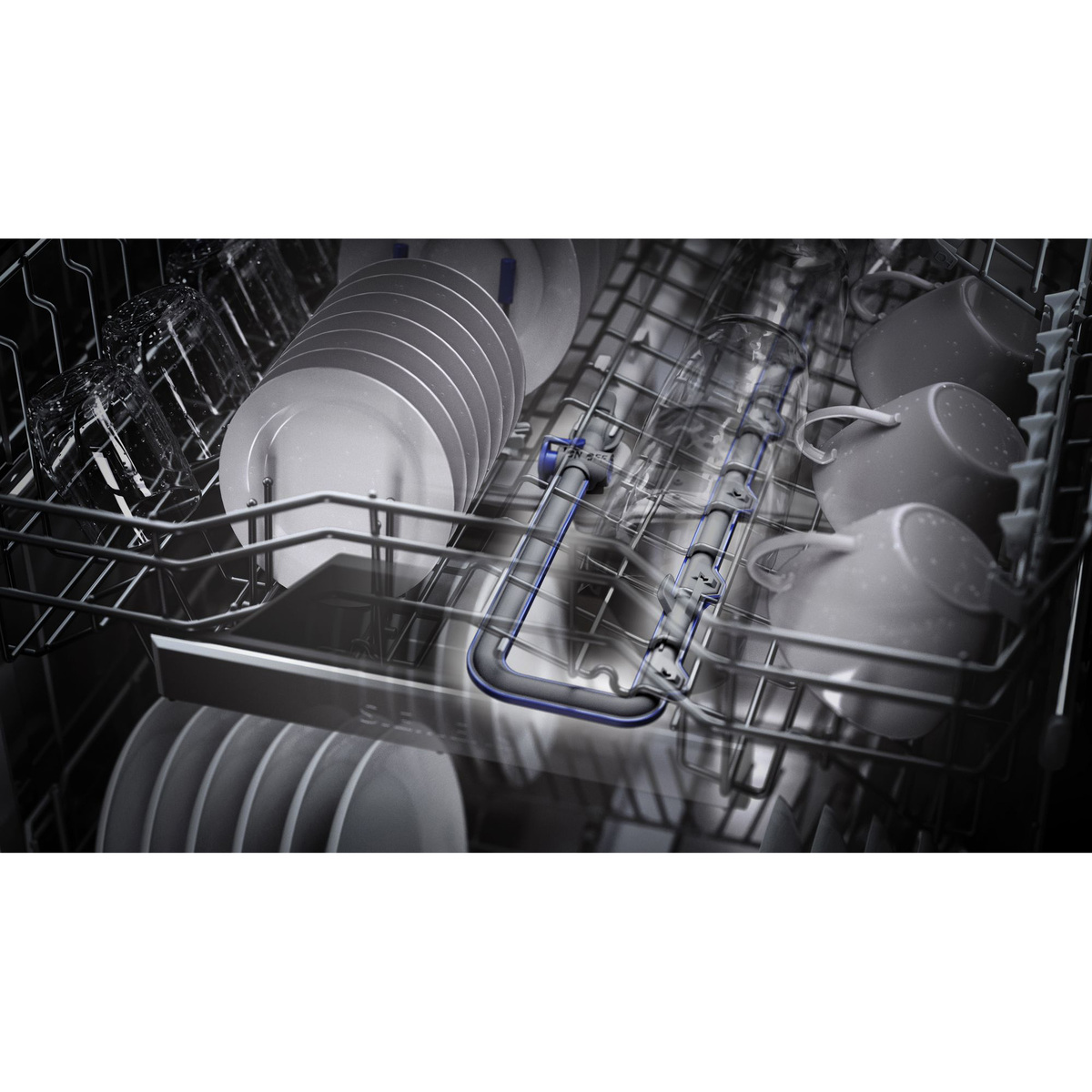 Siemens iQ700 Home Connect Dishwasher, Silver Inox, 60 cm, SN27ZI48DM