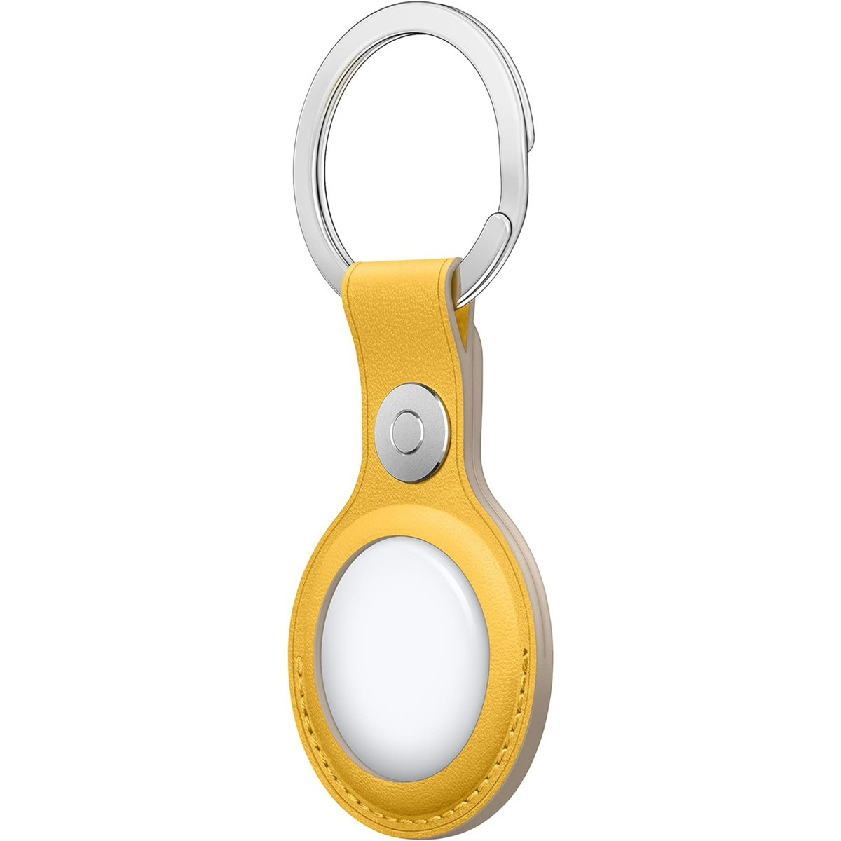 Apple AirTag Leather Key Ring, Meyer Lemon, MM063ZE/A