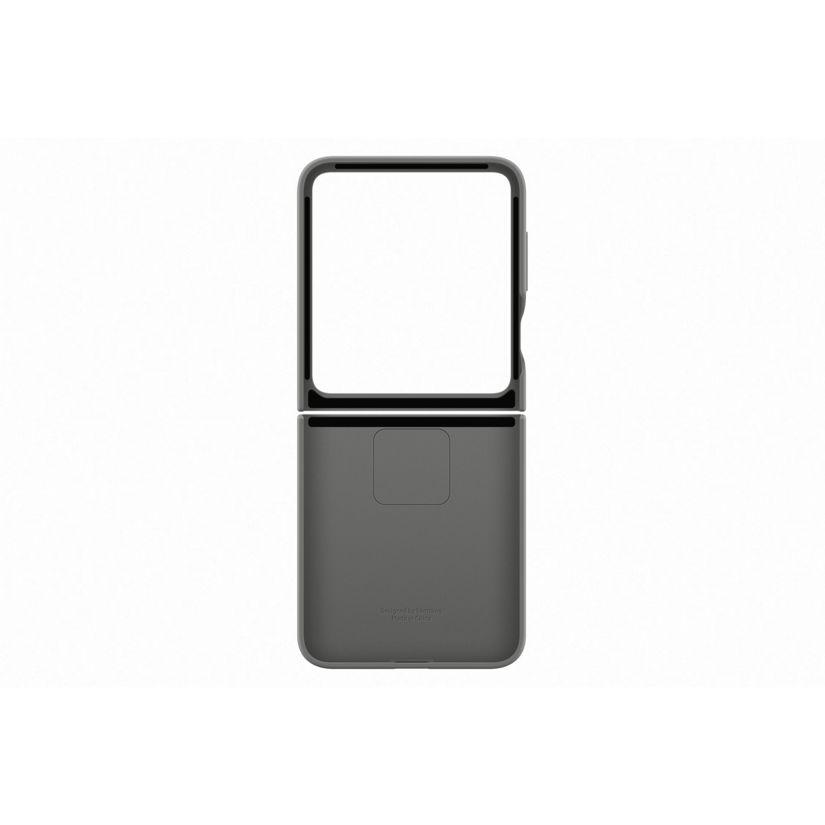 Samsung Z Flip 6 Silicone Case with Ring, Gray, EF-PF741TJEGWW