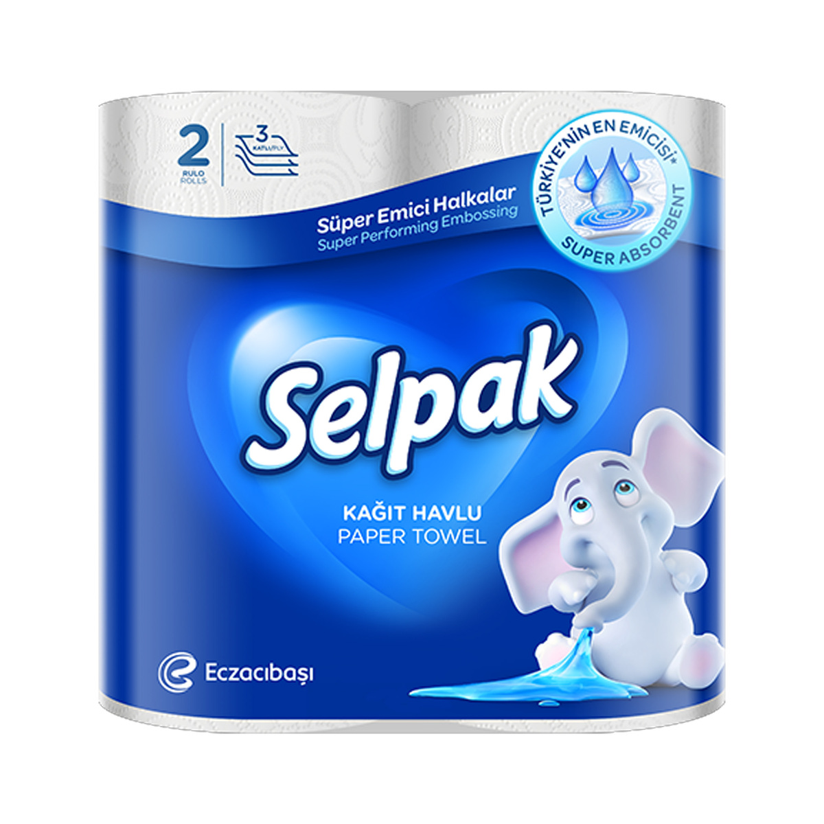 Selpak Paper Towel 3ply 2 Rolls