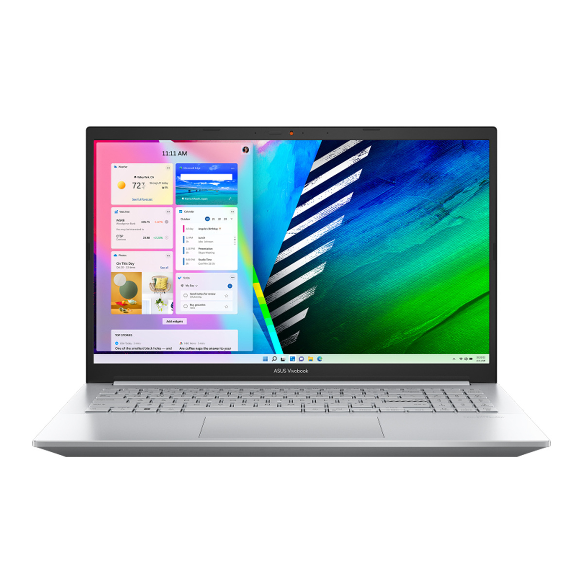 Asus 15.6 inches Vivobook Pro 15 OLED Laptop, AMD Ryzen 5 5600H Mobile Processor, 8 GB RAM, 512 GB Storage, Windows 11 Home, Silver, M3500QC-OLED1R5W