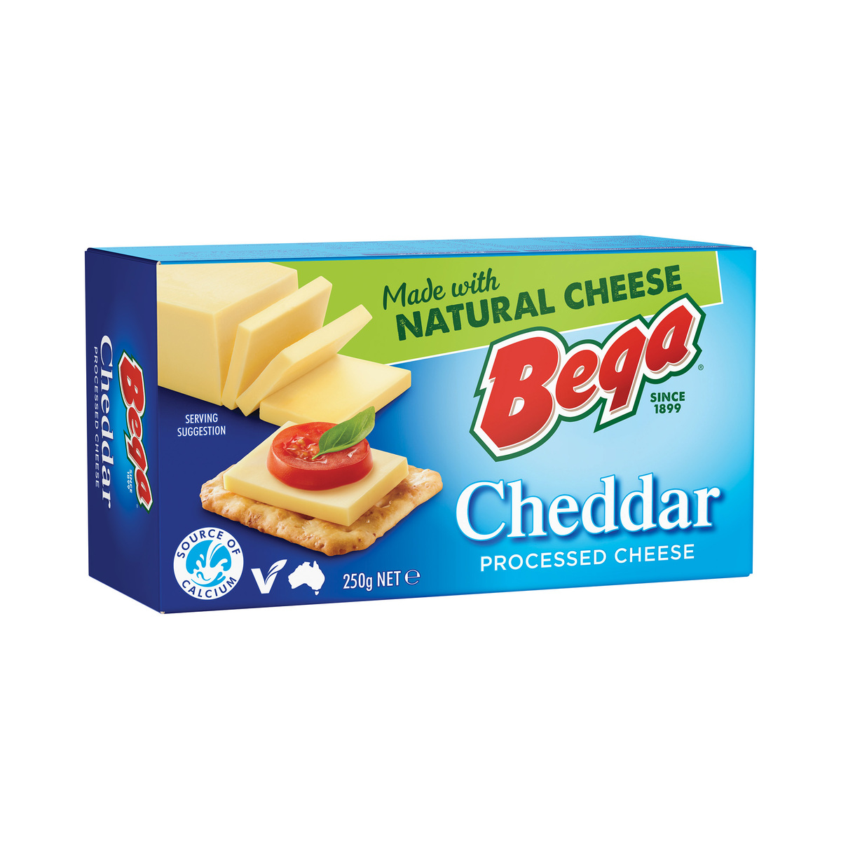 Bega Processed Cheddar Cheese 250 g