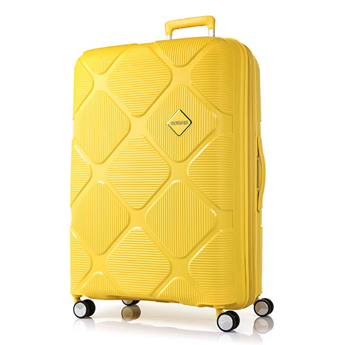 American Tourister 4Wheel Hard Trolley Instagon 55cm Lemon Chrome