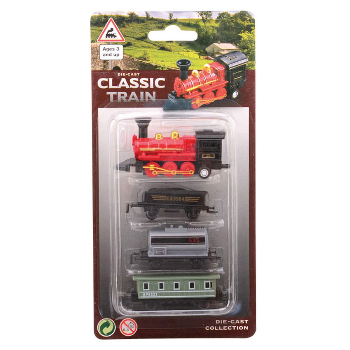 Johntoy Die-Cast Pullback Locomotive, Assorted 1pc, 26069