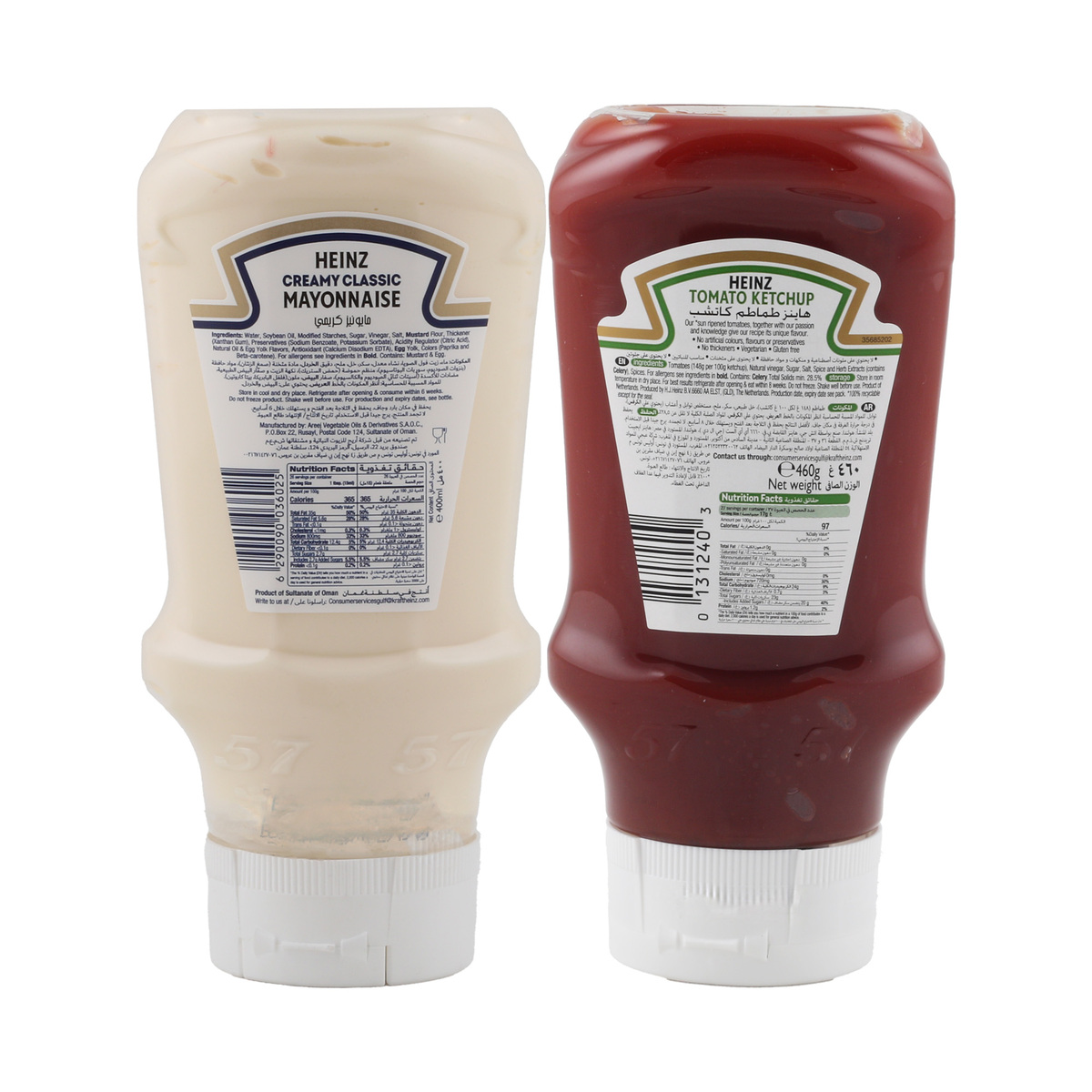 Heinz Tomato Ketchup 460 g + Mayonnaise 400 ml