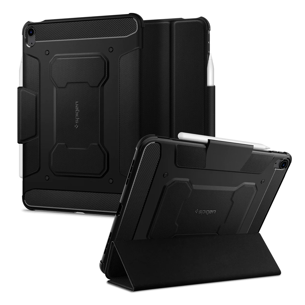 Spigen iPad Air Rugged Armor Pro Case Cover(2022/2020), 10.9 inches, Black