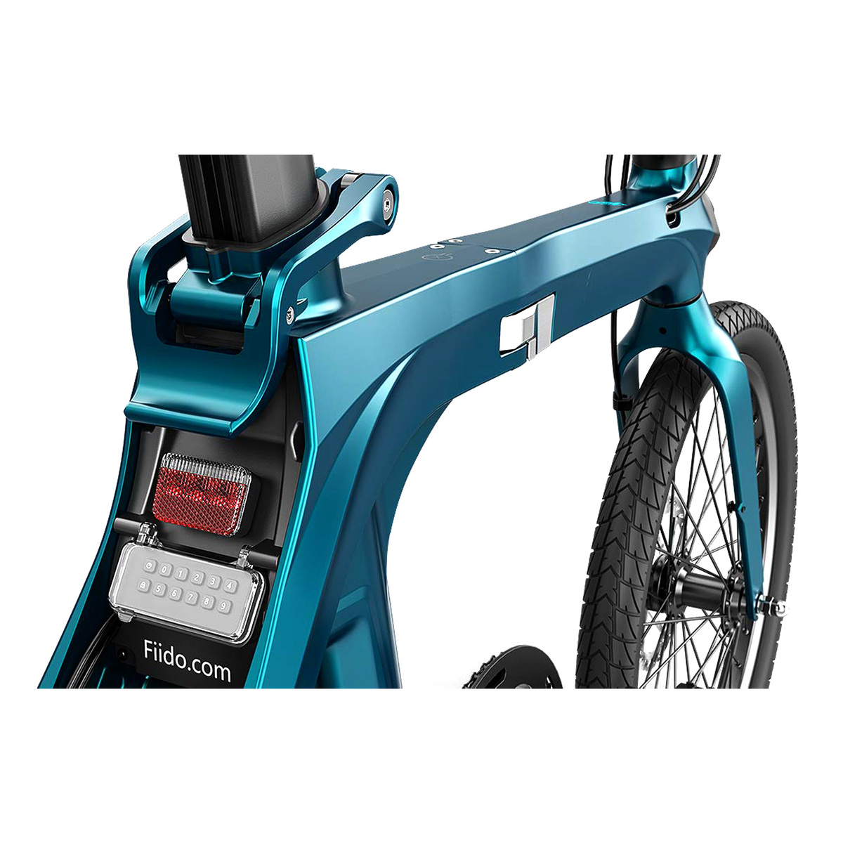 Fiido X Folding Electric Bike With Torque Sensor, Blue