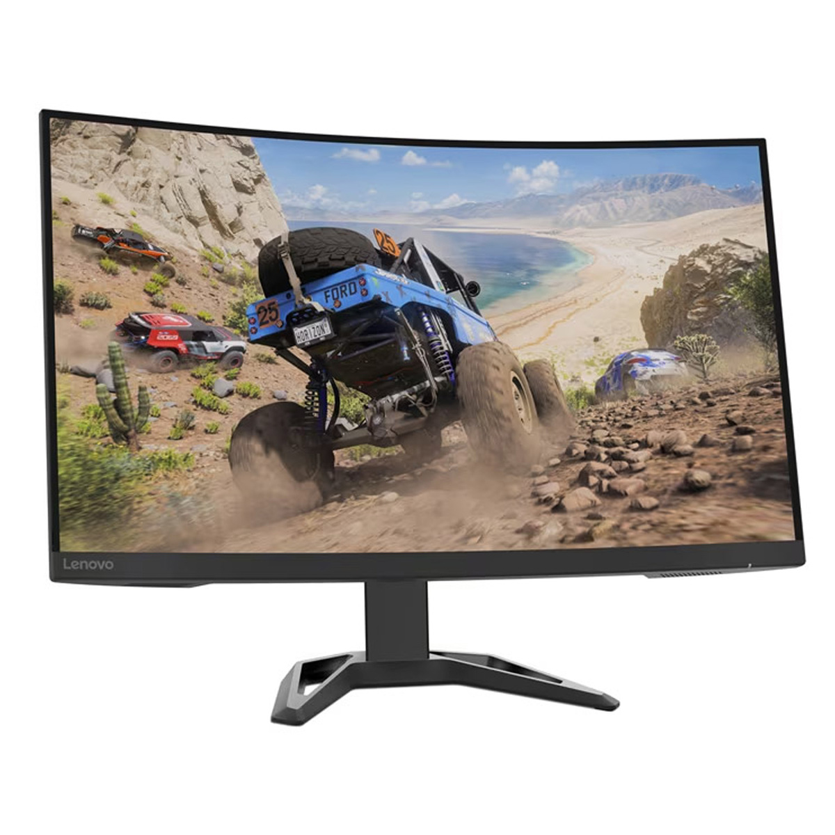 Lenovo 31.5 inches QHD G32QC-30 Curved Gaming Monitor, Raven Black, 66F2GAC1AE