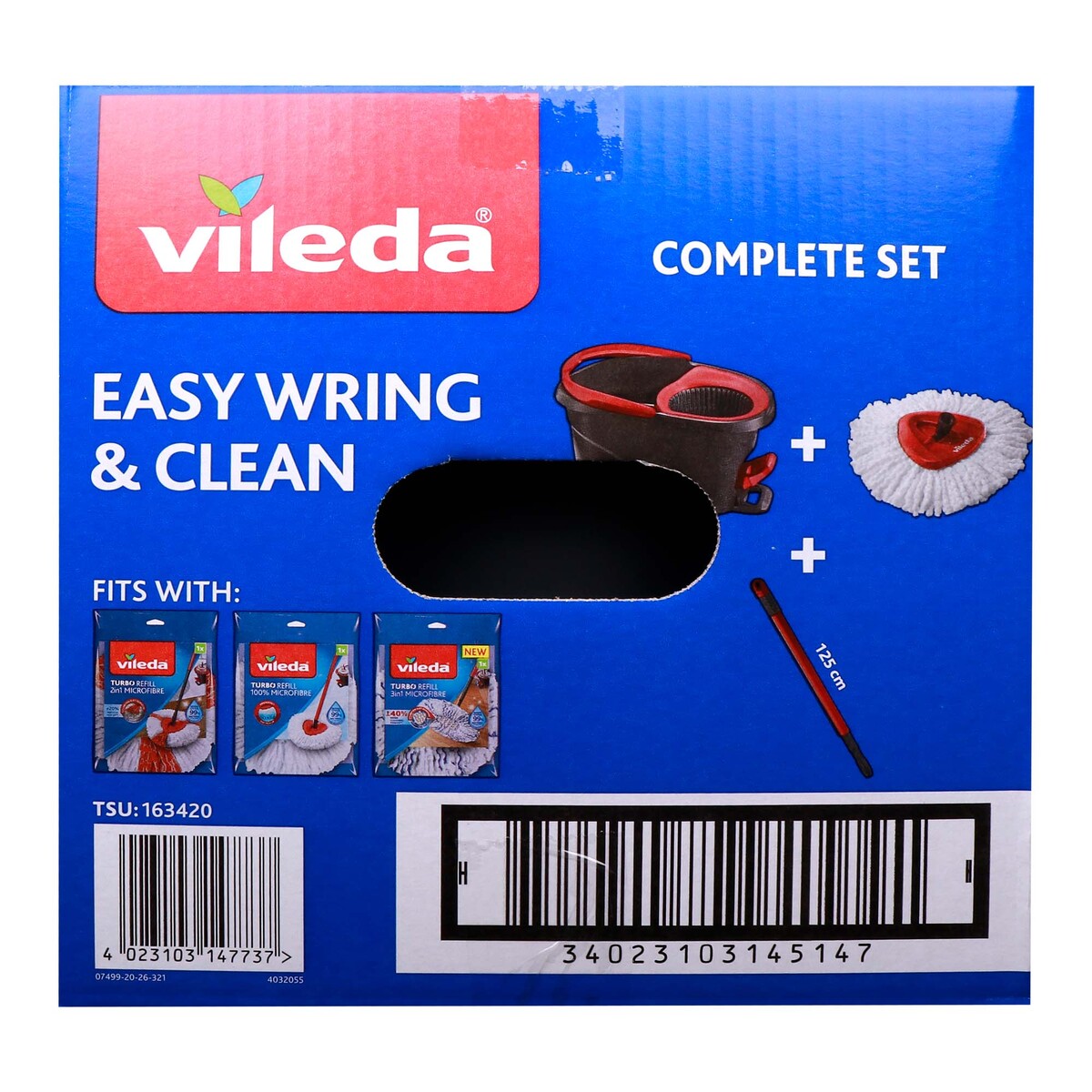 Vileda Easy Wring & Clean Spin Mop / Rotating Mop 1 Set