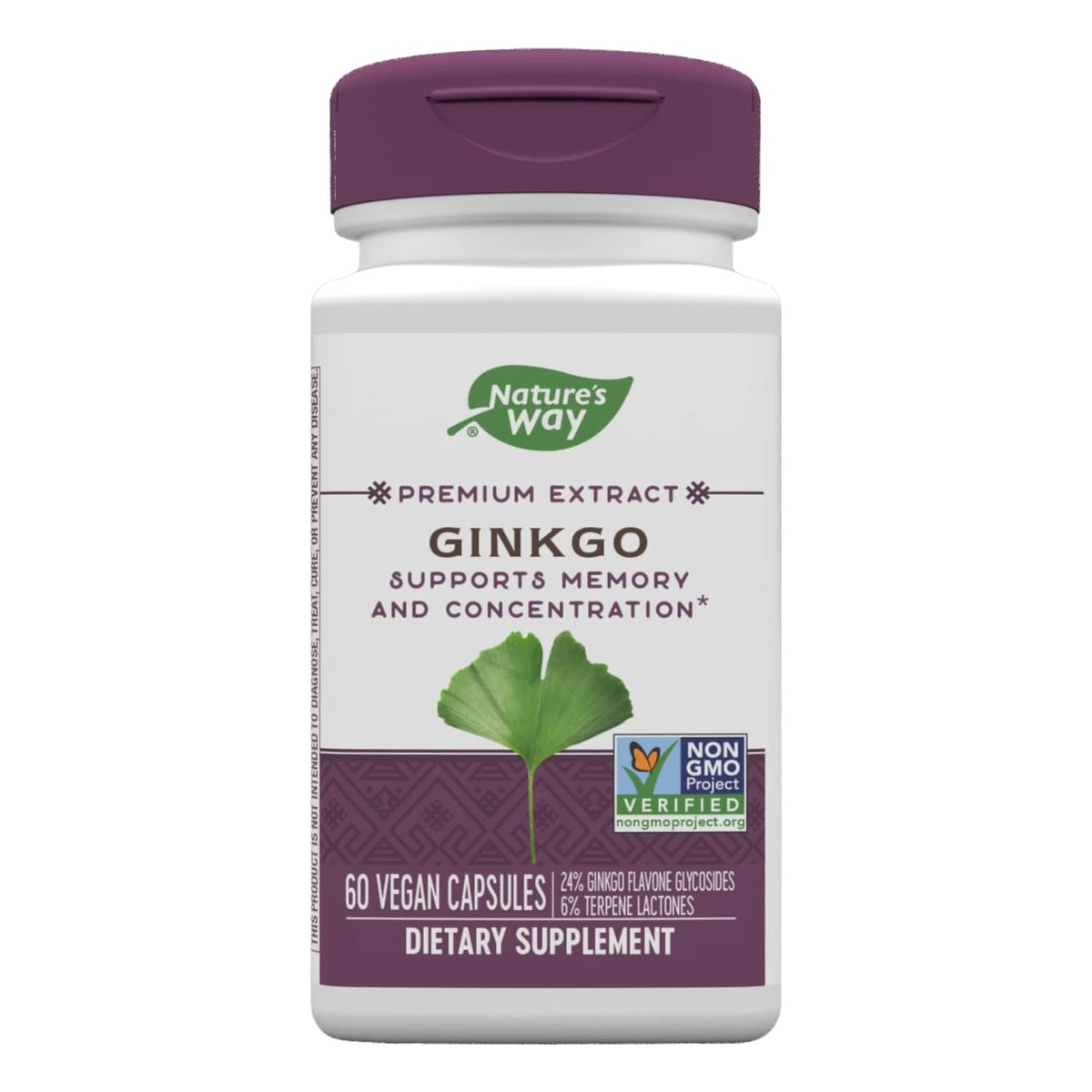 Nature's Way Ginkgo Vegan Dietary Supplement 60 pcs