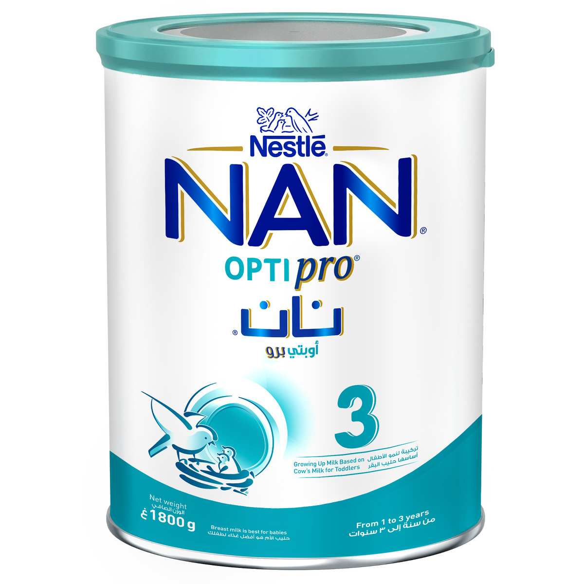 Nestle NAN Optipro Stage 3 Growing Up Formula From 1 to 3 year 1.8 kg