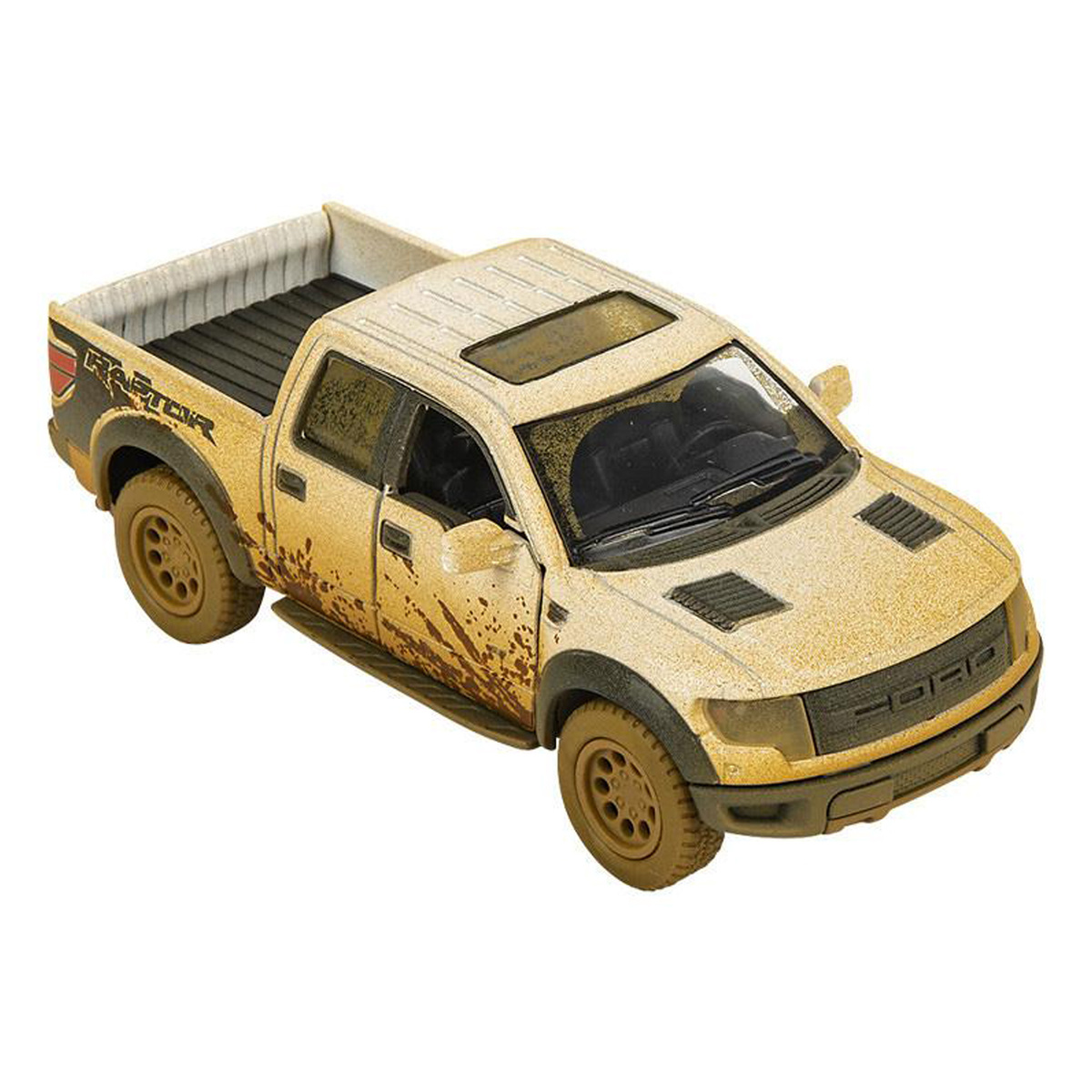 Kinsmart Ford F-150 SVT Raptor SuperCrew (Muddy) Die Cast Car, Scale 1:46 , Assorted 1 pc, KT5365DY